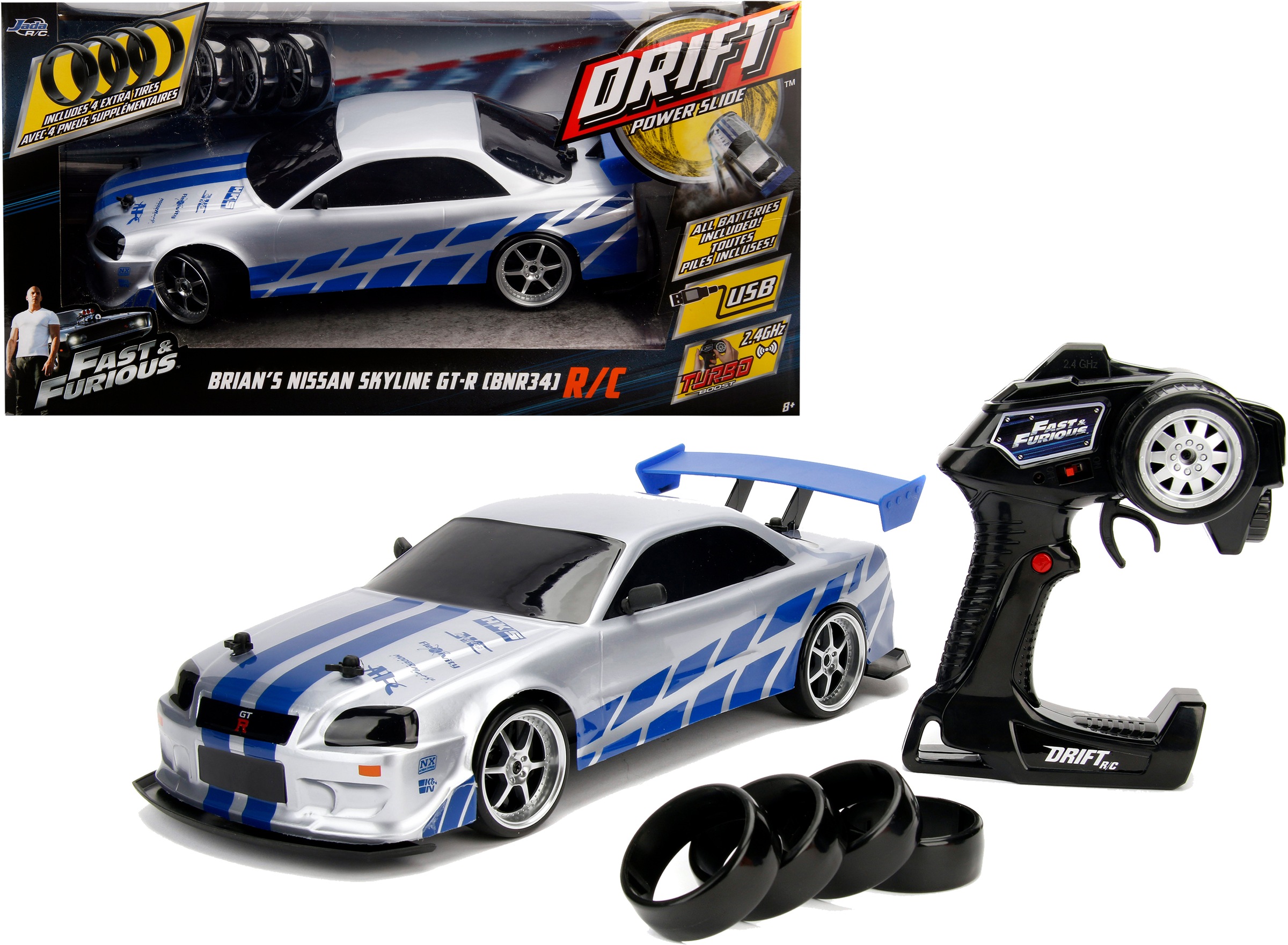 RC-Auto "Fast & Furios, Brians Nissan Skyline GT-R