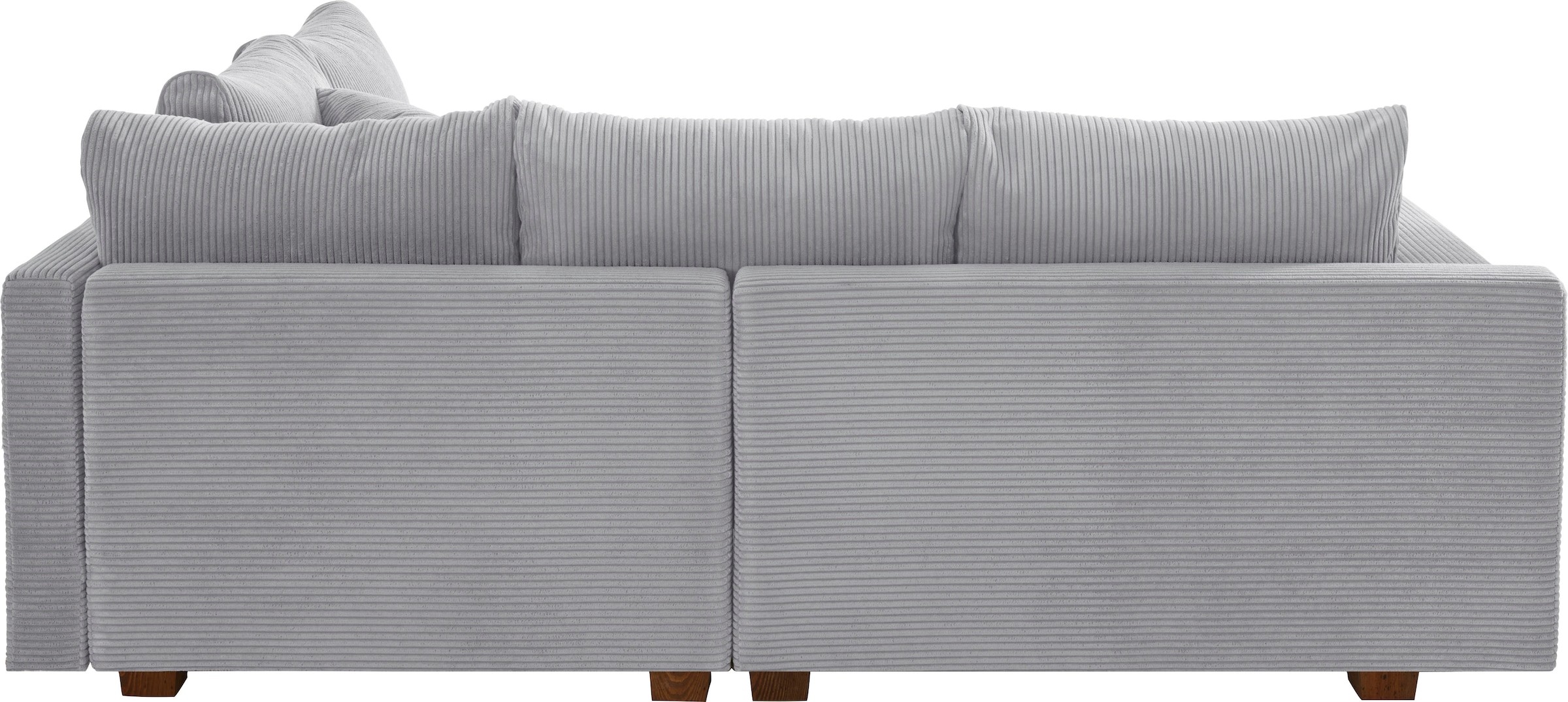Home affaire Canapé d'angle »Rice L-Form, B: 216 cm« Set: Sofa & Hocker, mit 3 Zierkissen, Federkern