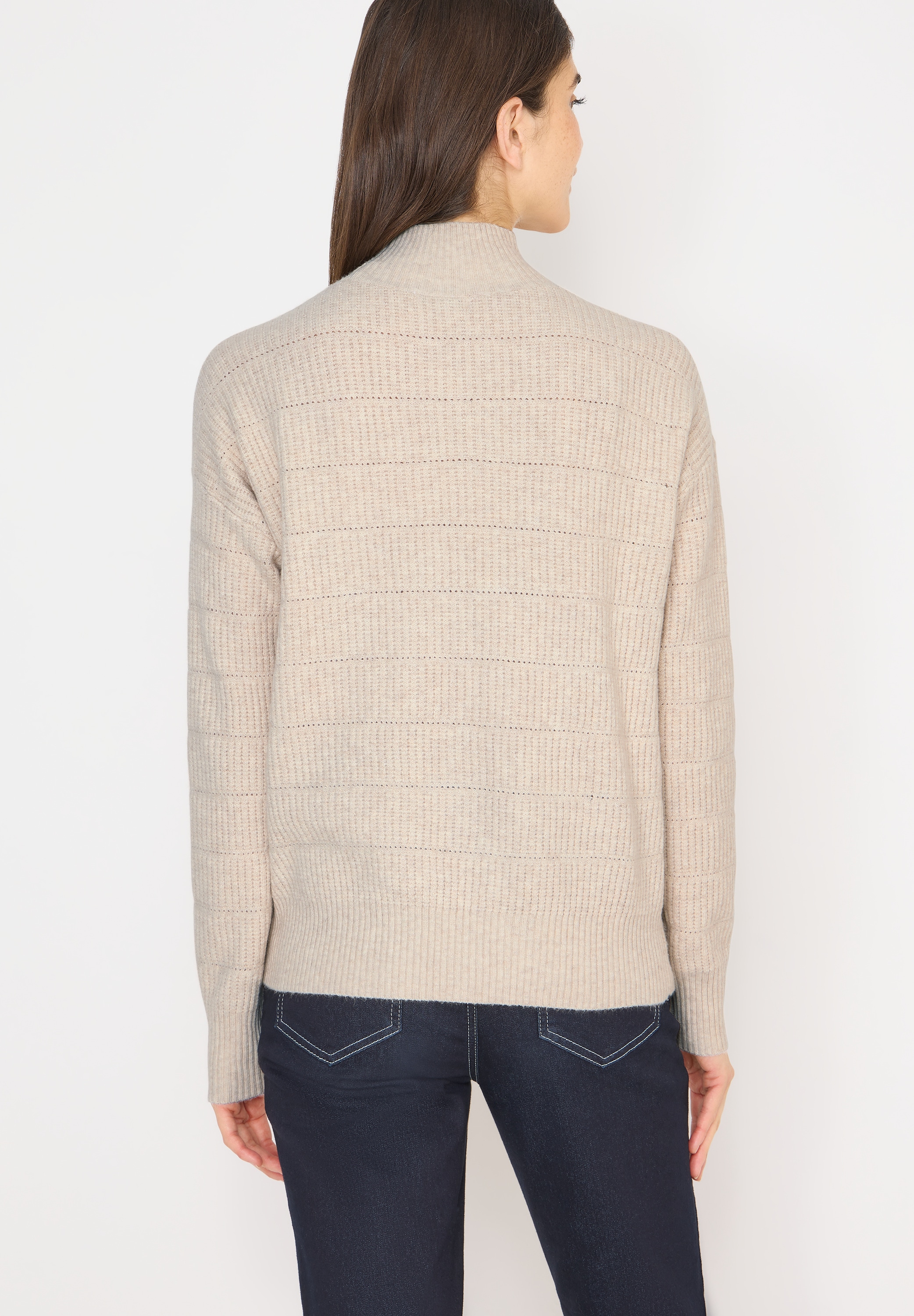 Cecil Pull à col montant mit Stehkragen und Loch-Design