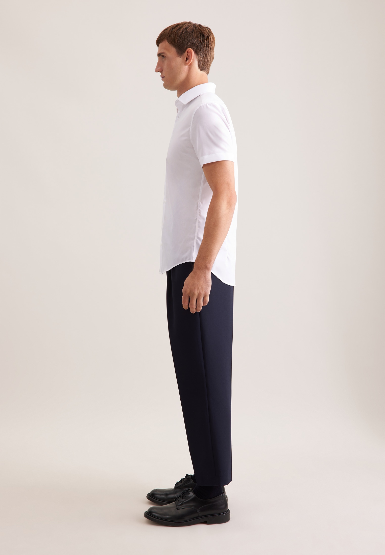 seidensticker Chemise d'affaires »Schwarze Rose« Slim 1/2 Kentkragen Uni