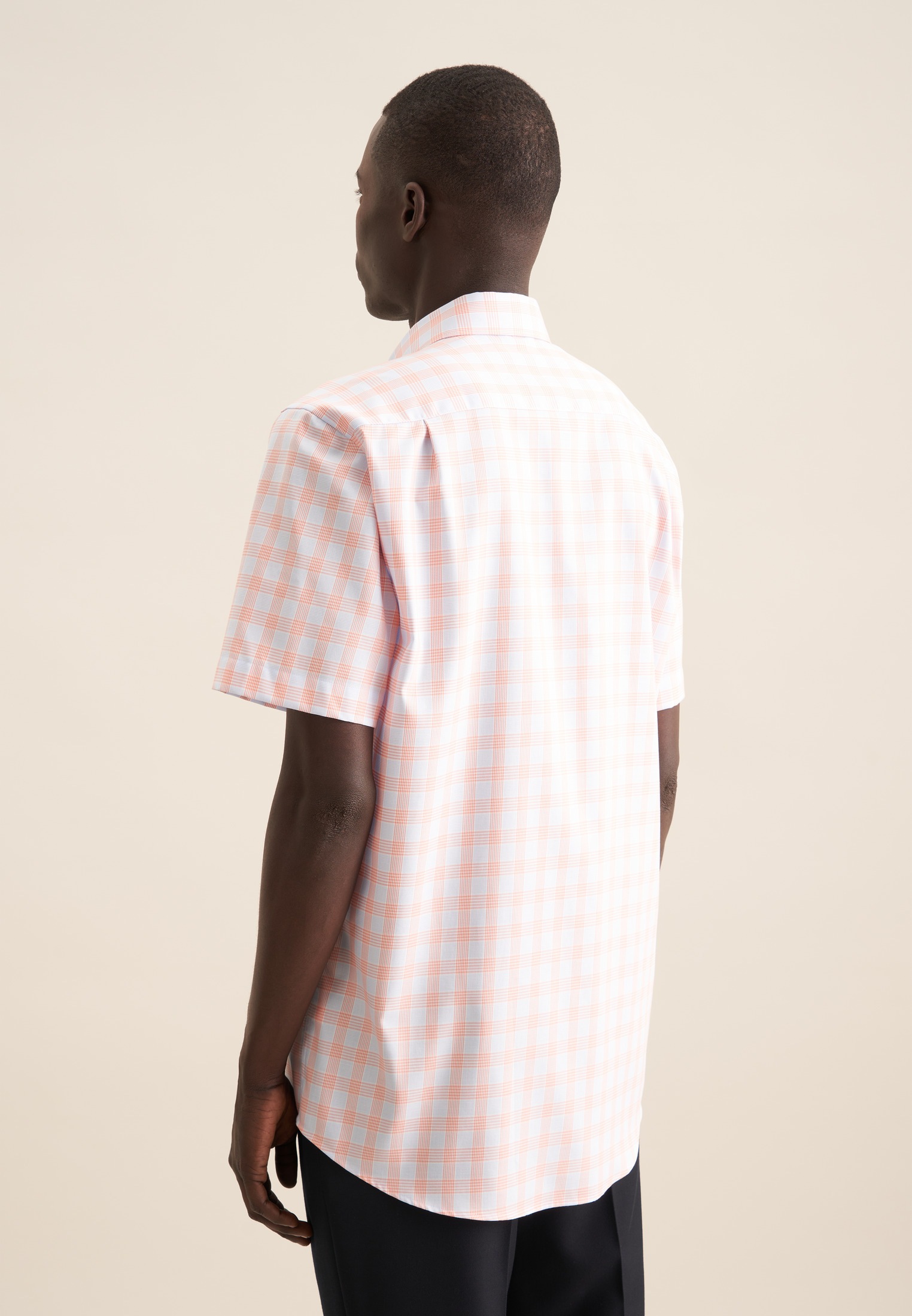 seidensticker Businesshemd »Regular«, Regular Kurzarm Button-Down-Kragen Karo