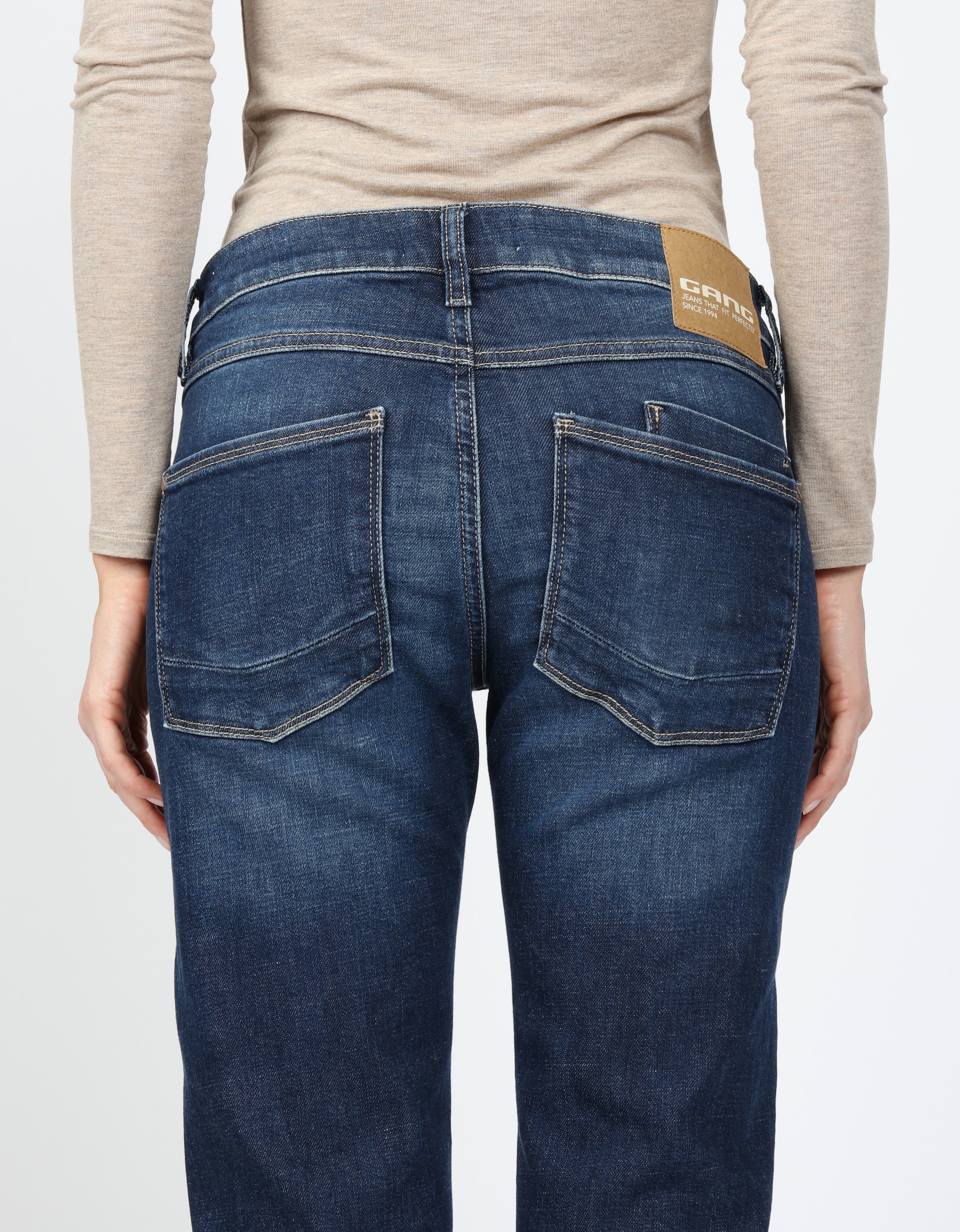 GANG Boyfriend-Jeans »94NADIA«, 5-Pocket Style mit Reissverschluss und Knopf