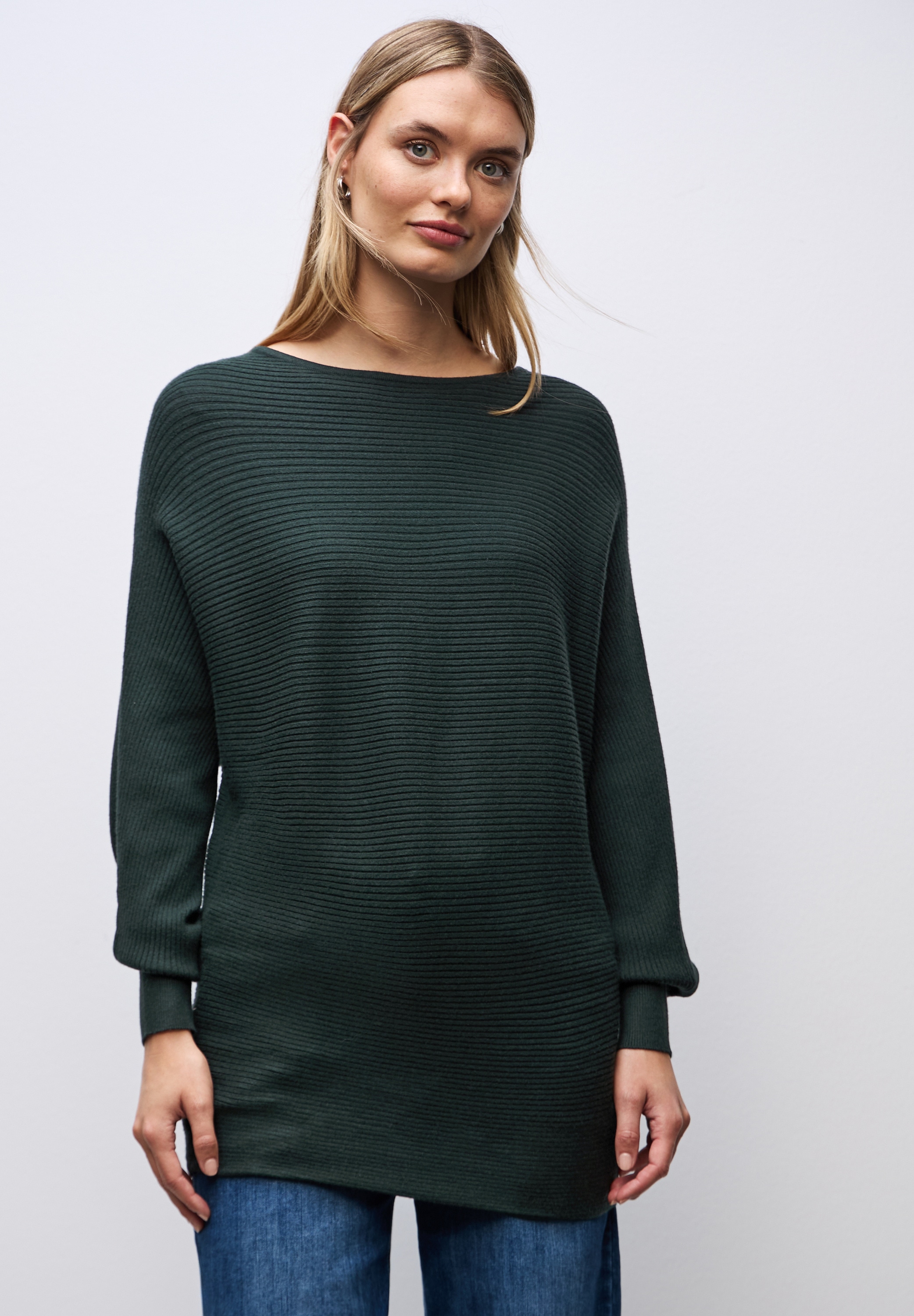 STREET ONE Pull en tricot avec structure fine et coupe ample
