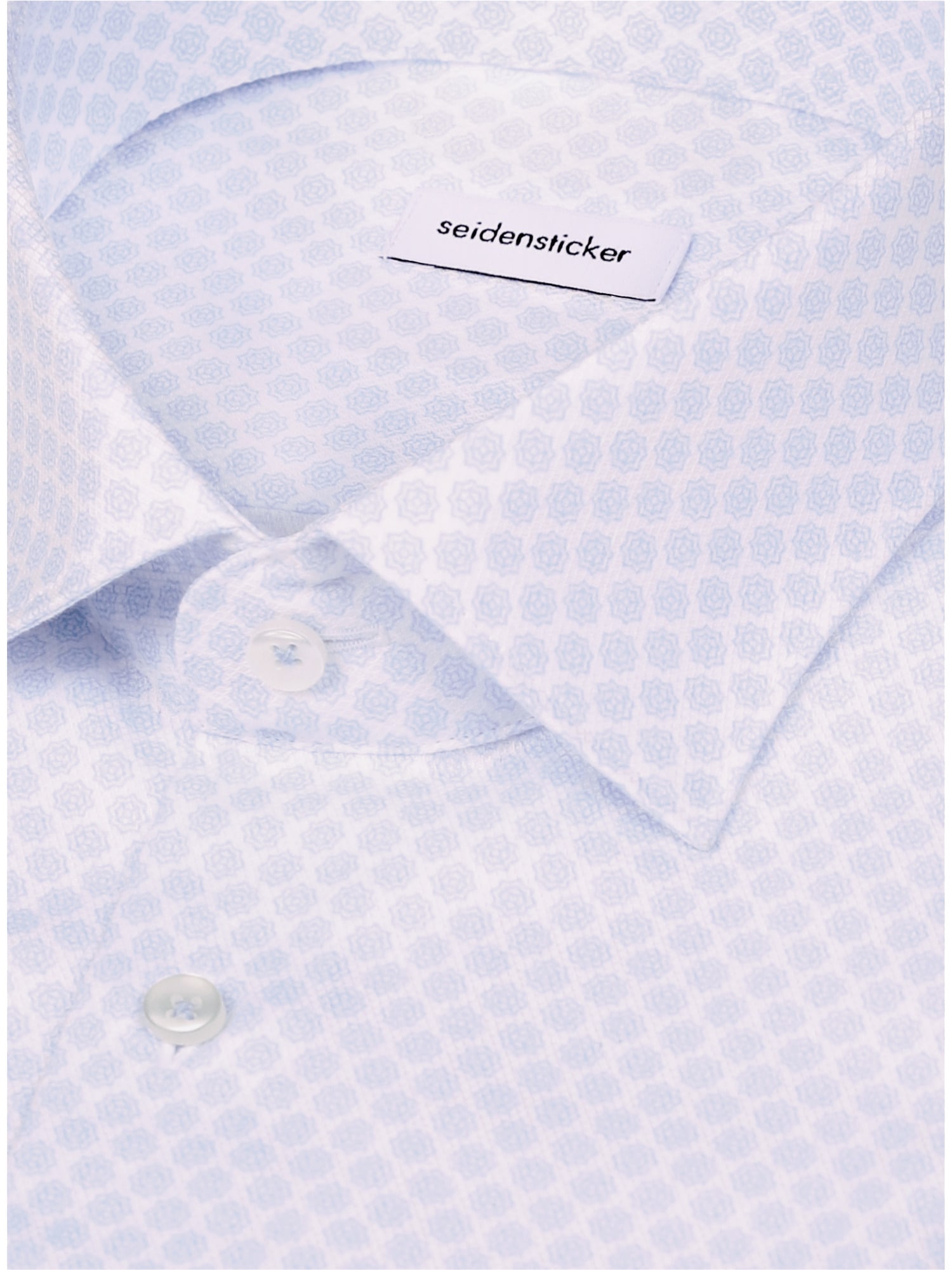 seidensticker Chemise d'affaires »Schwarze Rose« Comfort 1/1 Kentkragen Druck