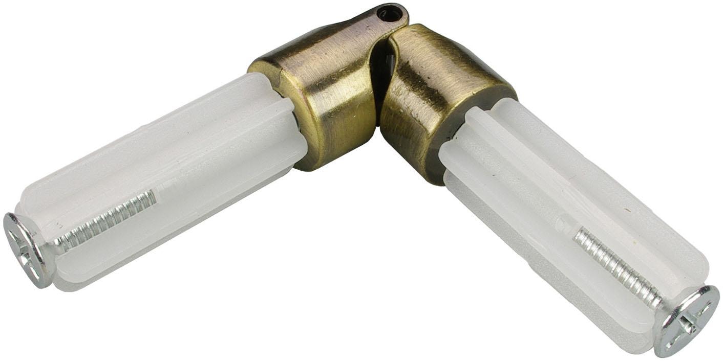 Liedeco Connecteur articulé 1 cuis tlg. Eckverbinder für Gardinenrohre Ø 16 mm