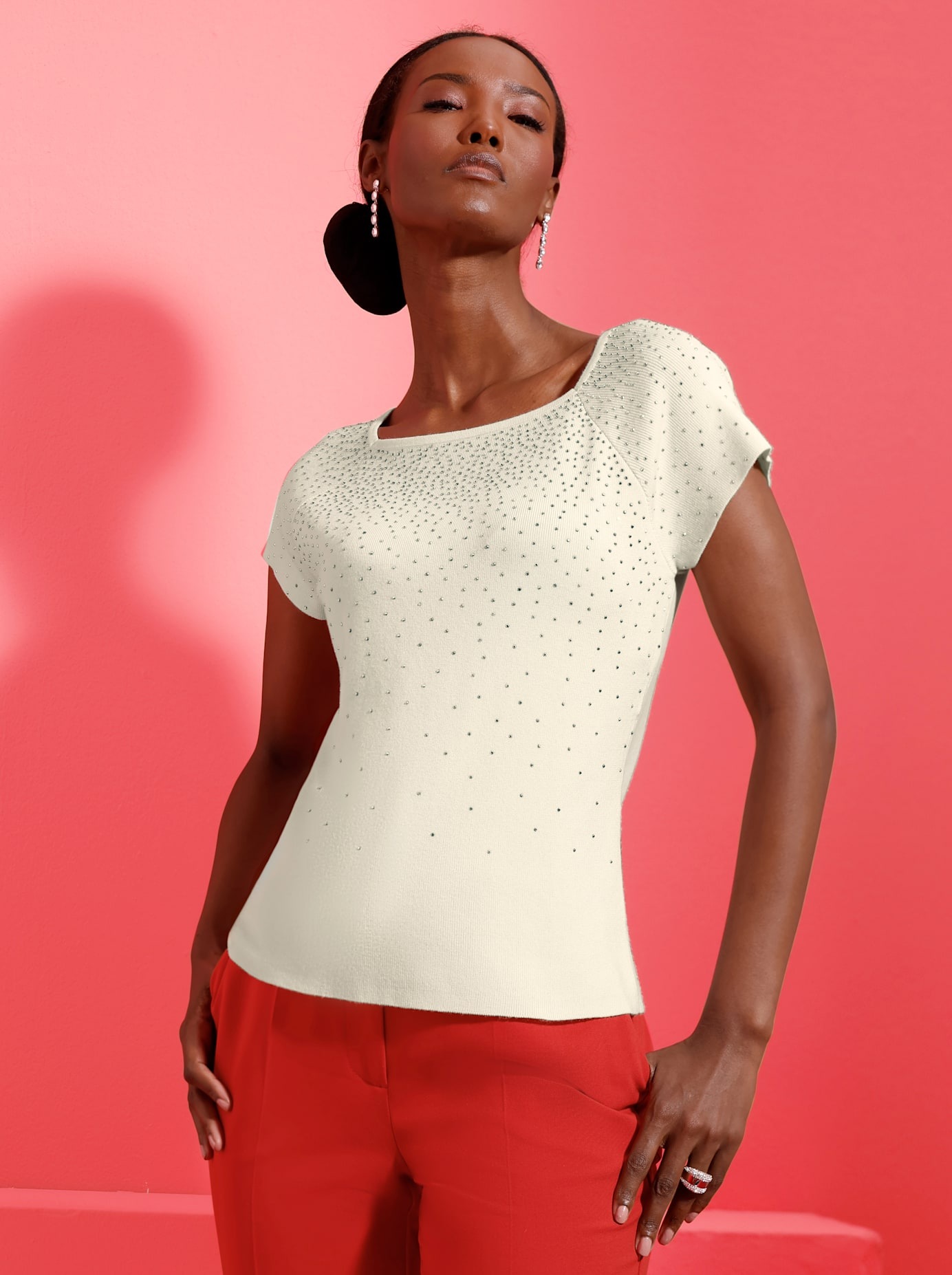 Image of creation L Rundhalspullover "Lyocell-Viskose-Pullover"