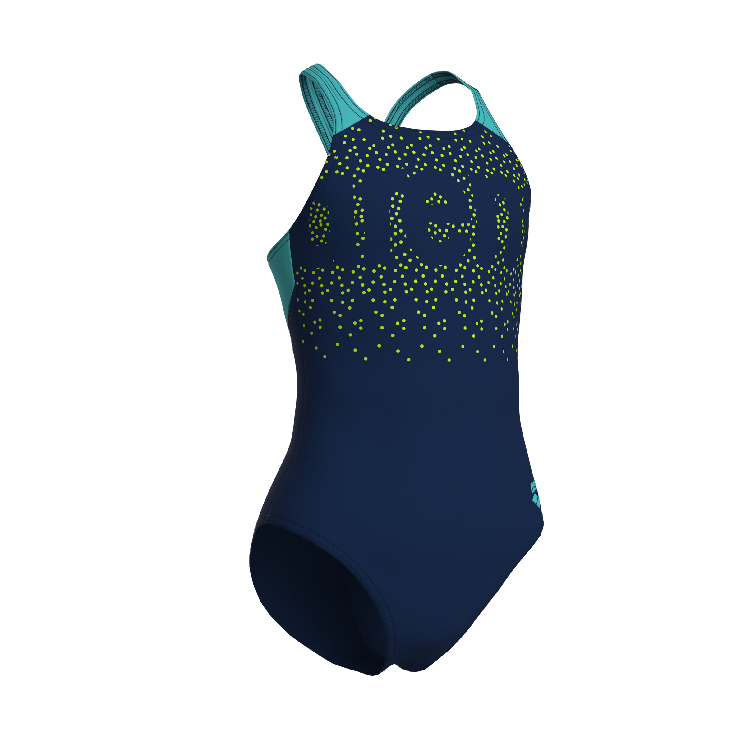 Arena Maillot de bain »G ARENA PAINTERLY SWIMSUIT V BACK« avec protection UV UPF50+, en matériau MaxFit Eco, tissu stretch