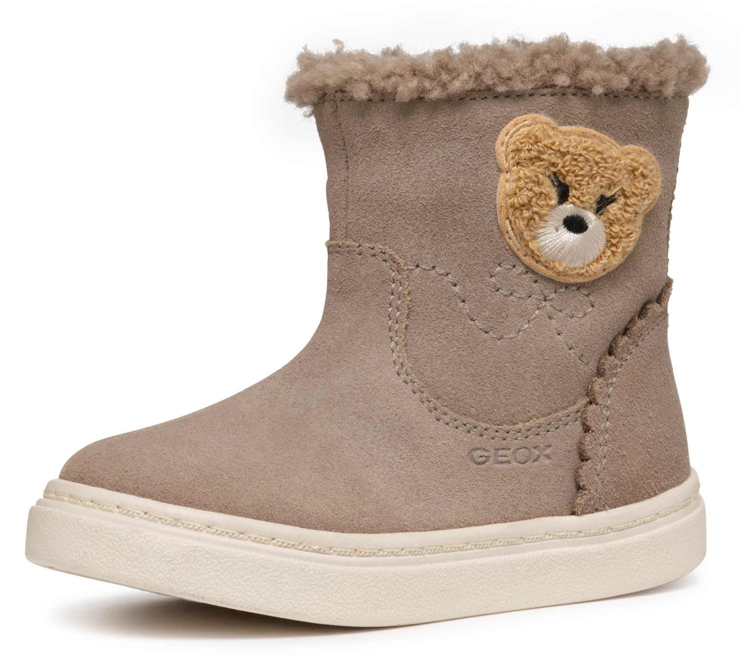 Geox Winterboots »B NASHIK GIRL A«, Klettstiefel, Babystiefel Winterstiefel mit süssem Patch