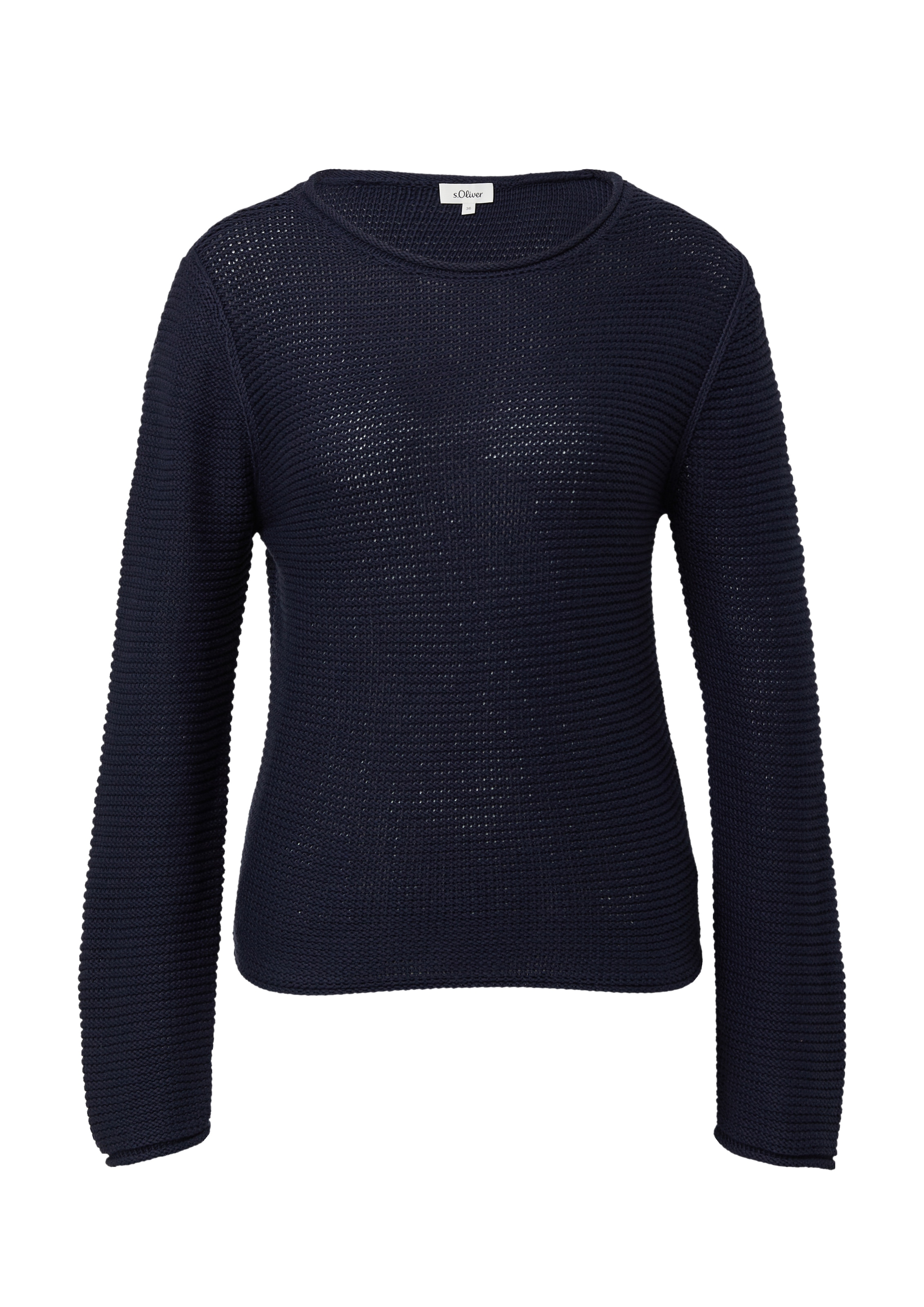 s.Oliver Pull en tricot avec col rond