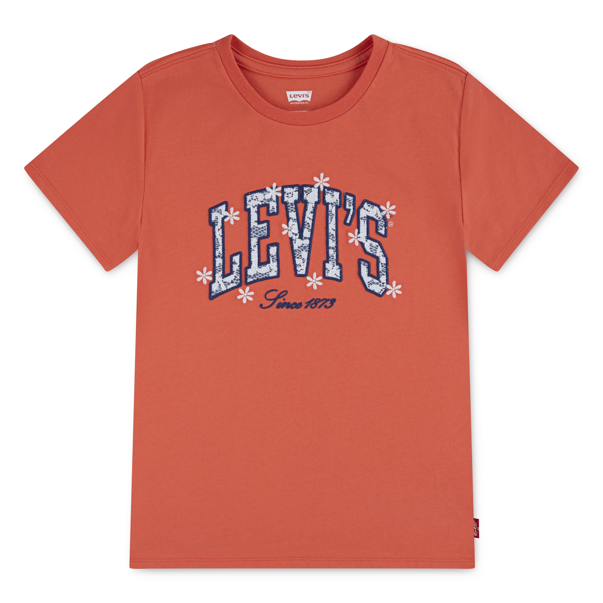 Levi's® Kids T-shirt »LVG LEVIS CHAMBRAY APPLIQUE TO« for Girls, mit Logo-Stickerei