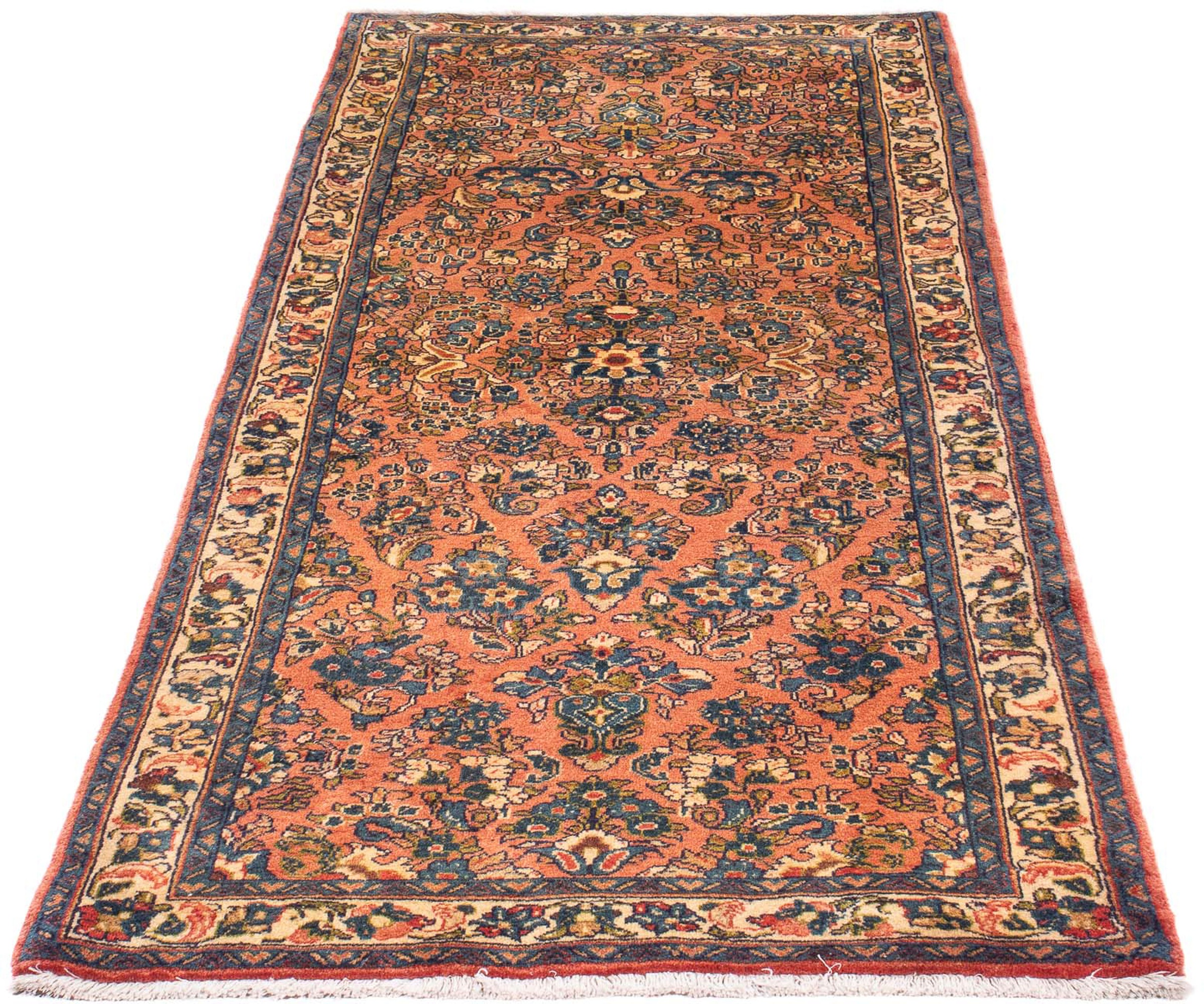 Image of morgenland Orientteppich »Perser - Classic - 191 x 81 cm - hellrot«, rechteckig, 10 mm Höhe, Wohnzimmer, Handgeknüpft, Einzelstück mit Zertifikat bei Ackermann Versand Schweiz