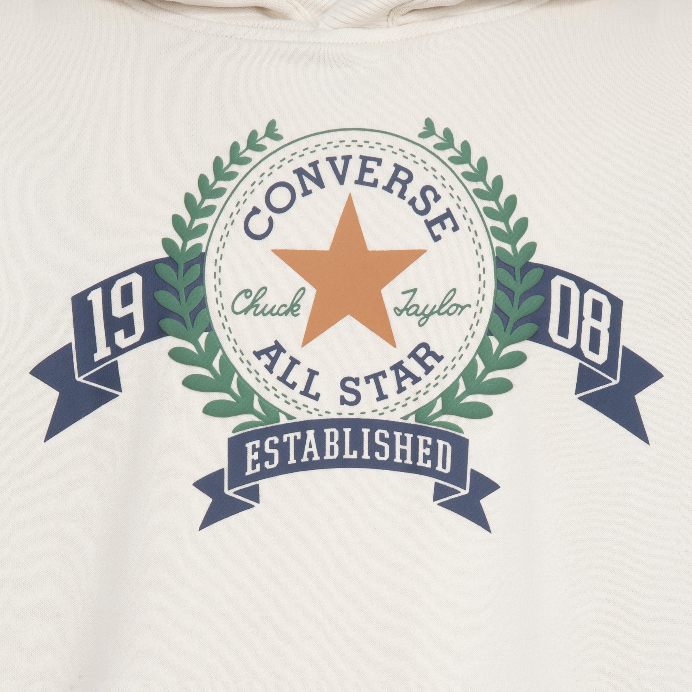 Converse Kapuzensweatshirt »CNVB REC CLUB FT SLEEVE STRIPE für Kids«, mit grossem Converse Aufdruck