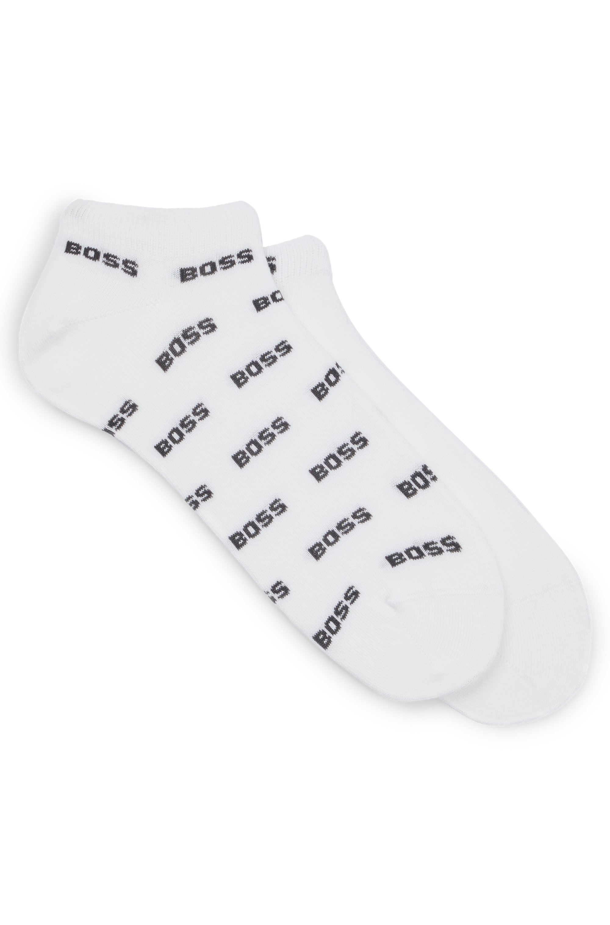 BOSS Freizeitsocken »2P AS Allover CC«, (Packung, 2er), mit Logostickereien