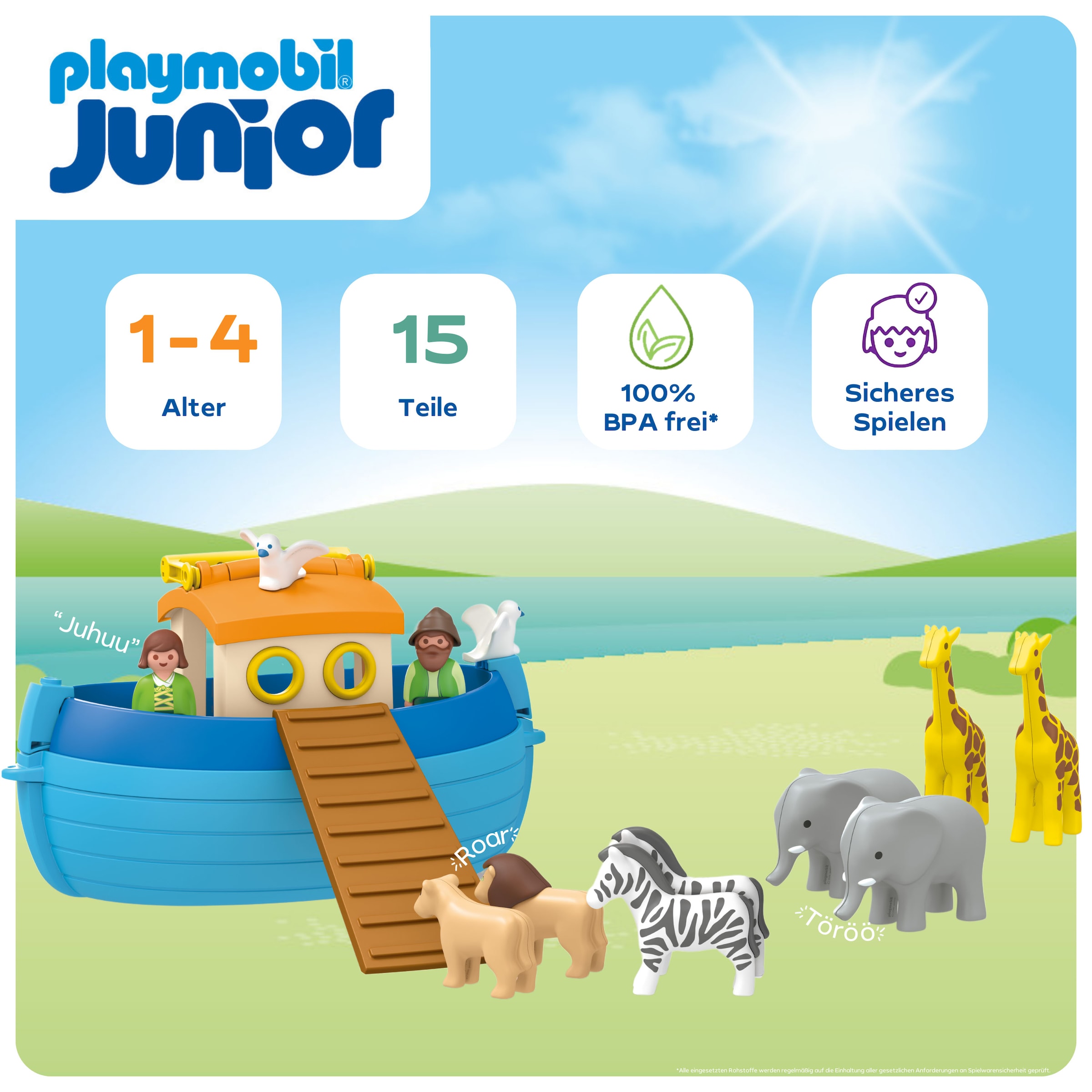 Playmobil® Konstruktions-Spielset »Meine Mitnehm-Arche Noah (71681), JUNIOR« Made in Europe
