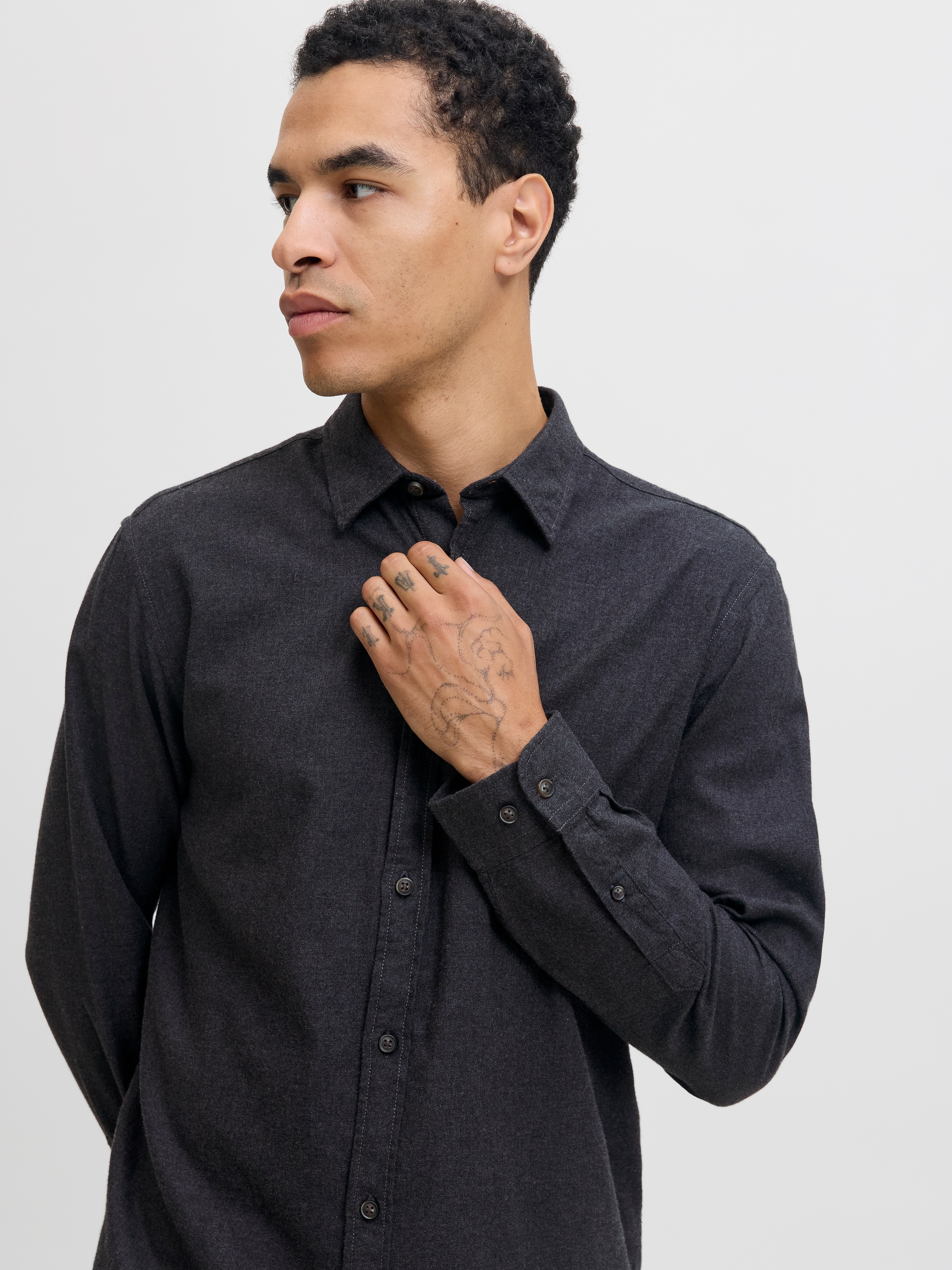 Jack & Jones Chemise à manches longues »JJECLASSIC MELANGE SHIRT L/S NOOS«