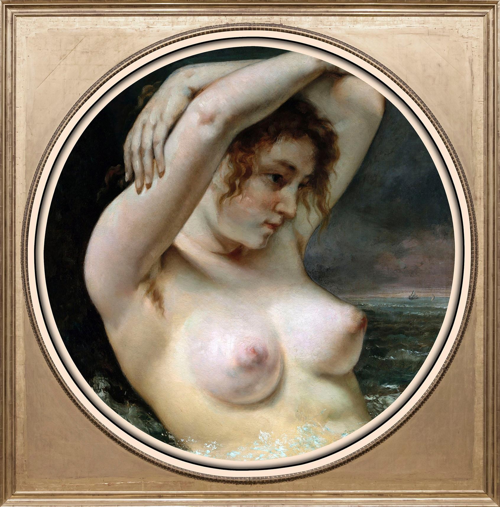 Image of queence Acrylglasbild "Aktzeichnung I" Anatomie Erotische Bilder Frau Gemälde Kunst Fine Art-Print in Galeriequalität