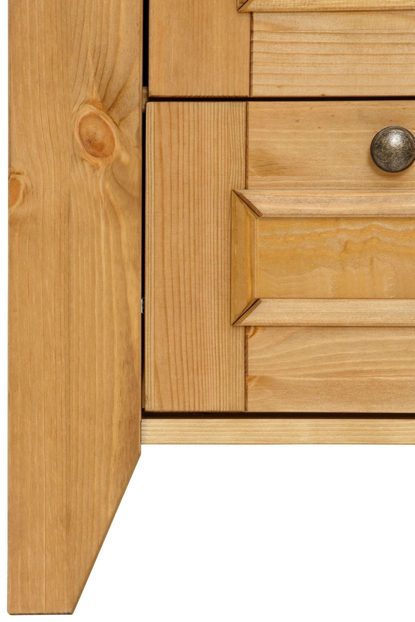 Home affaire Garderobenschrank »Skandinavia«, Massivholz, mit Spiegel und seitlichen Hängemöglichkeiten