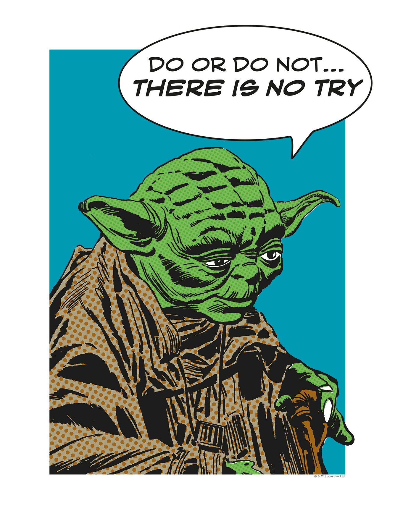 Poster »Star Wars Classic Comic Quote Yoda«, Star Wars, (1 St.), Kinderzimmer,...