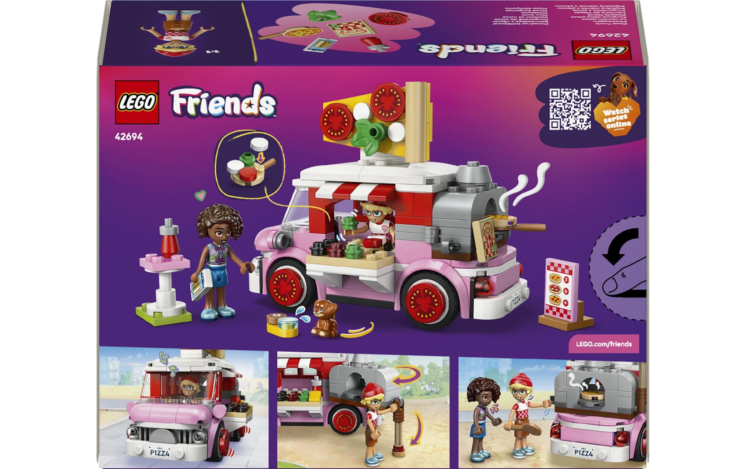 LEGO® Konstruktionsspielsteine »Pizzawagen (42694), LEGO Friends« Made in Europe
