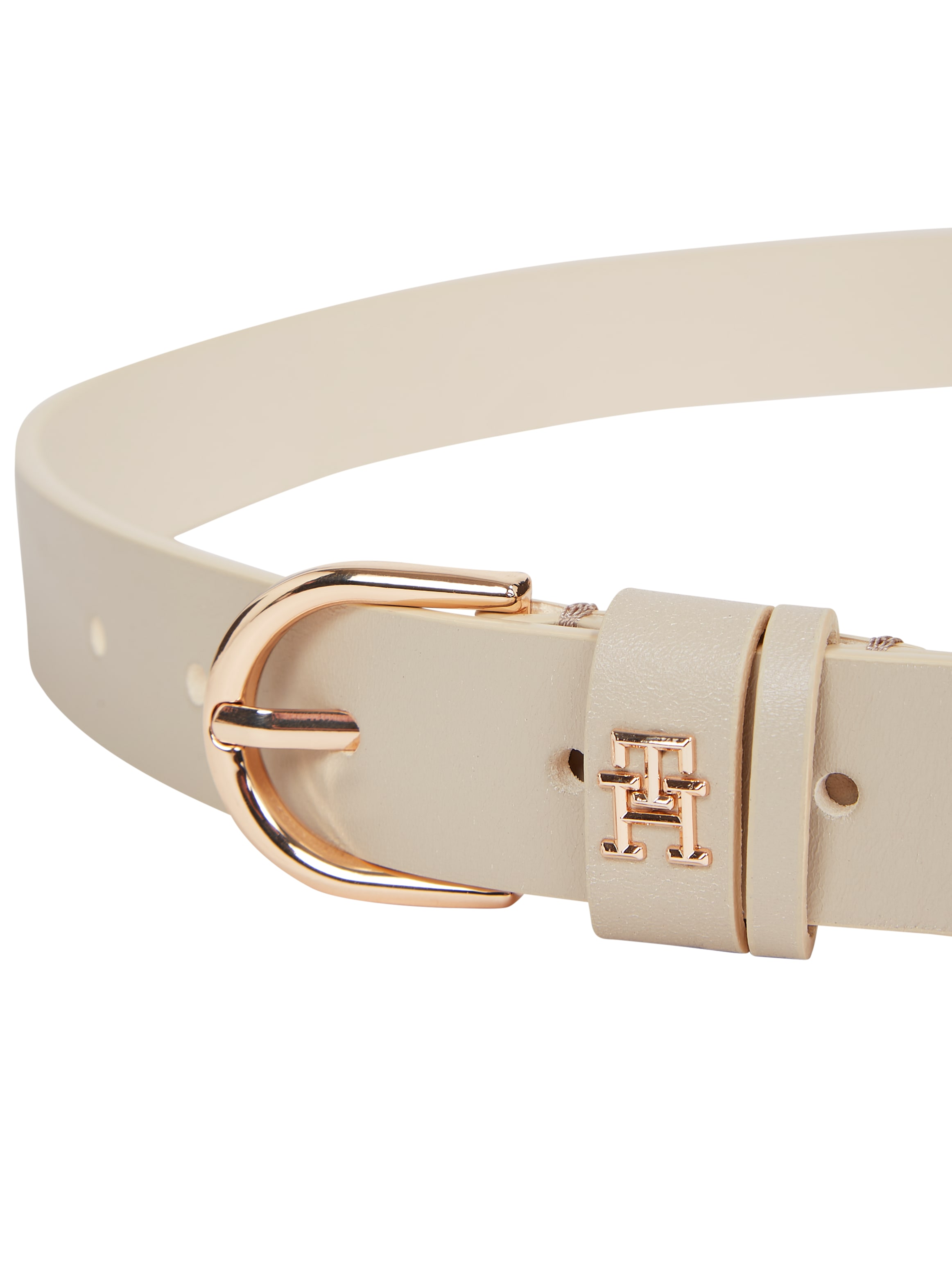 Tommy Hilfiger Ledergürtel »ESSENTIAL EFFORTLESS 2.5«, Logoemblem, weiche Haptik, ovale Einfachdornschliesse