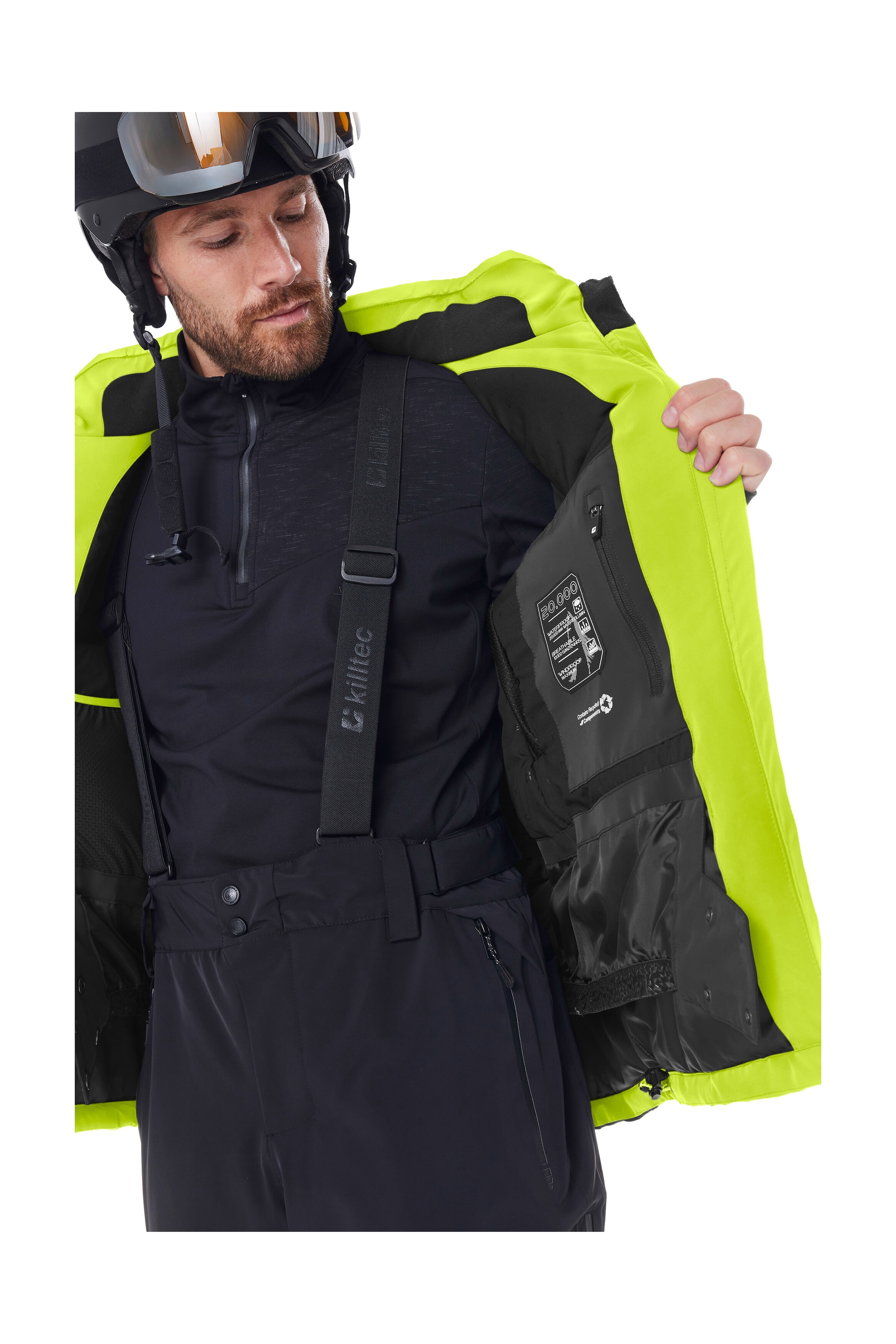 Killtec Veste de ski »KSW 51 MN SKI JCKT« Herren Funktionsjacke: wasserdicht, atmungsaktiv, 4-Wege-Stretch