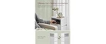 VASAGLE Nachttisch »2er Set 25 x 65 cm«