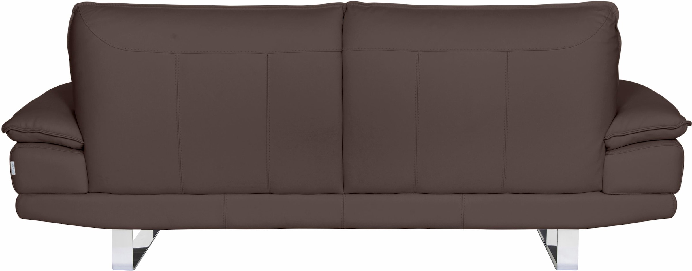 CALIA ITALIA 3-Sitzer »Dave, Sitzkomfort der Extraklasse, tolle Details«, Designsofa auf Kufenfuss, in zwei Lederqualitäten