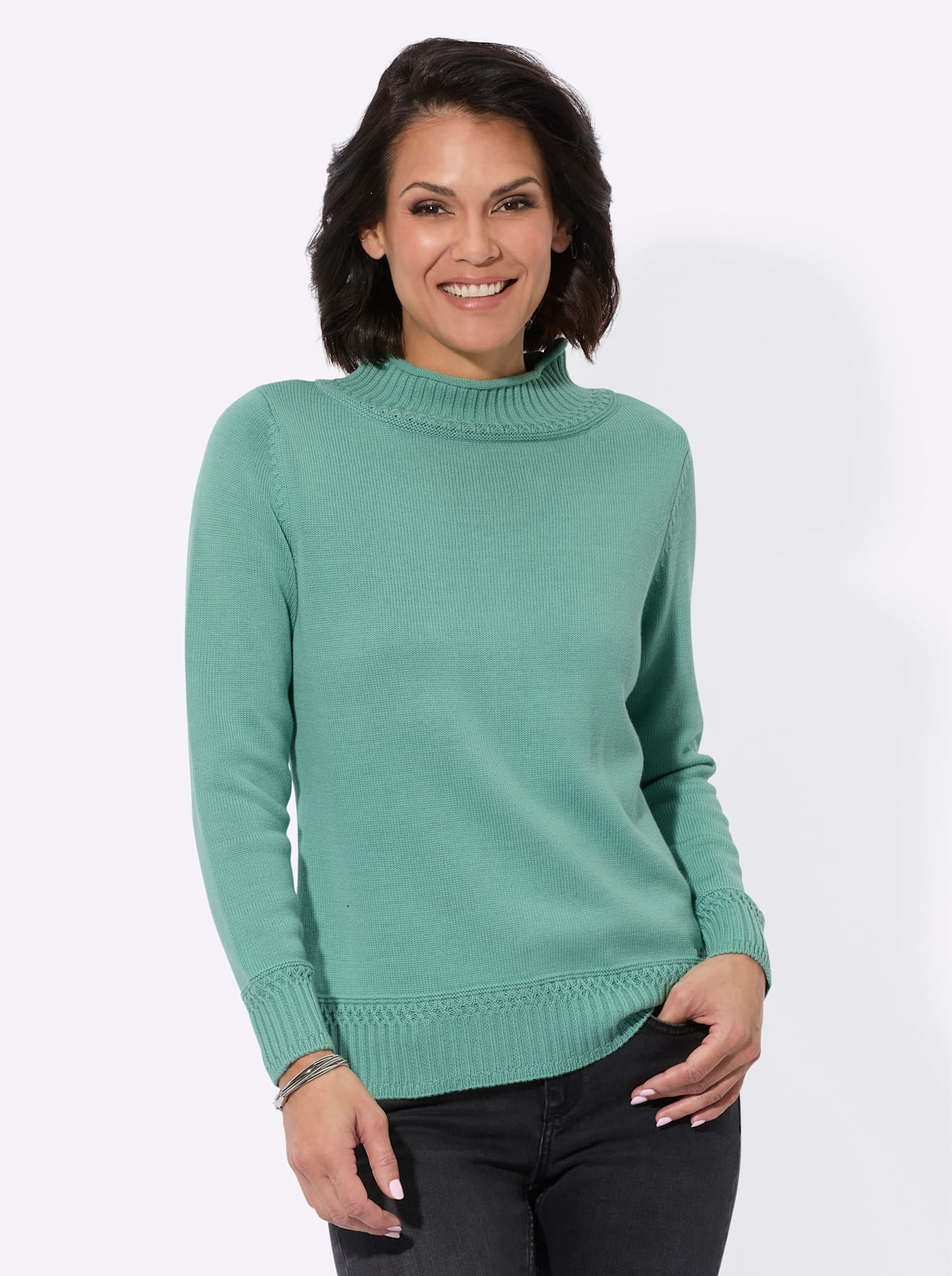 Casual Looks Stehkragenpullover »Stehkragen-Pullover«