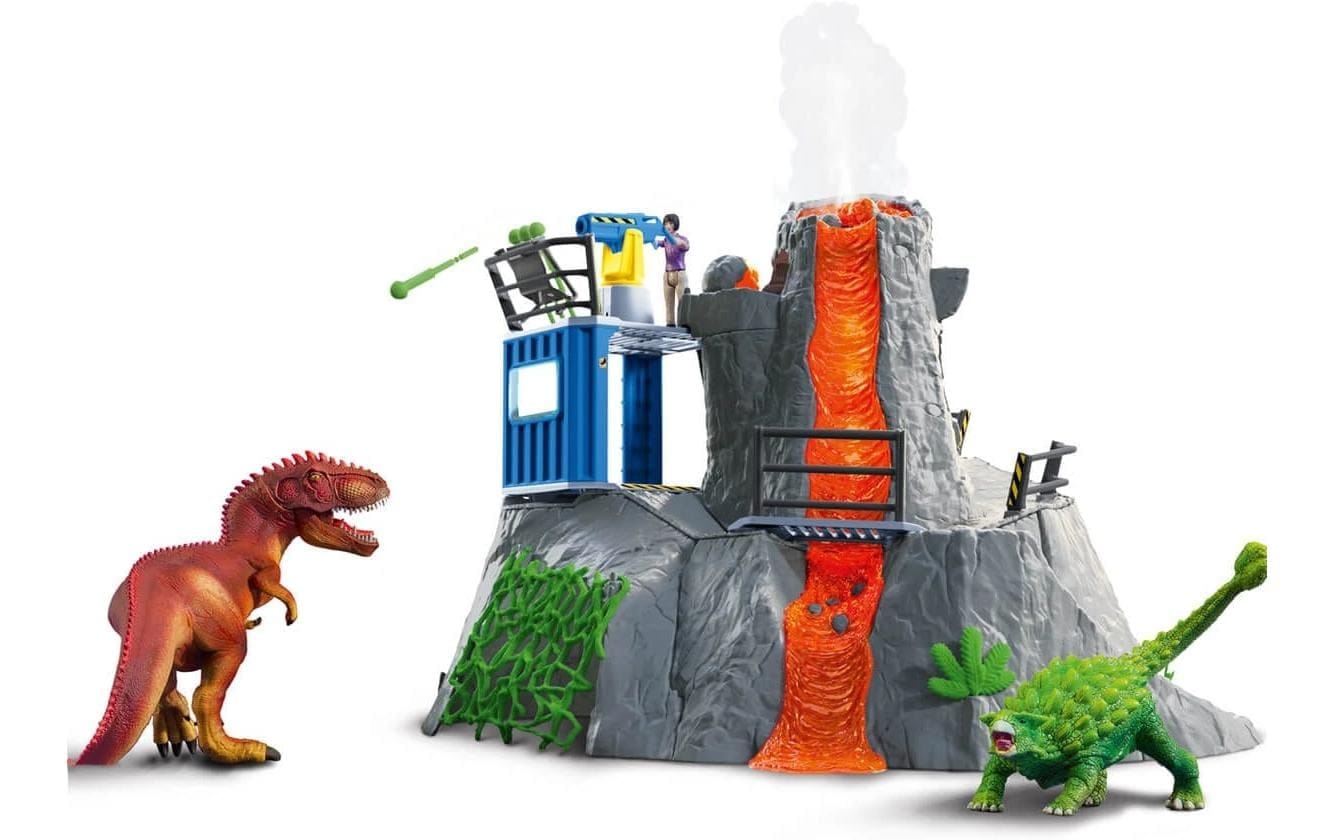 Schleich® Monde de jeu »Figurenset Grosse Vulkan Expedition« Dinosaurier Spielzeug-Set