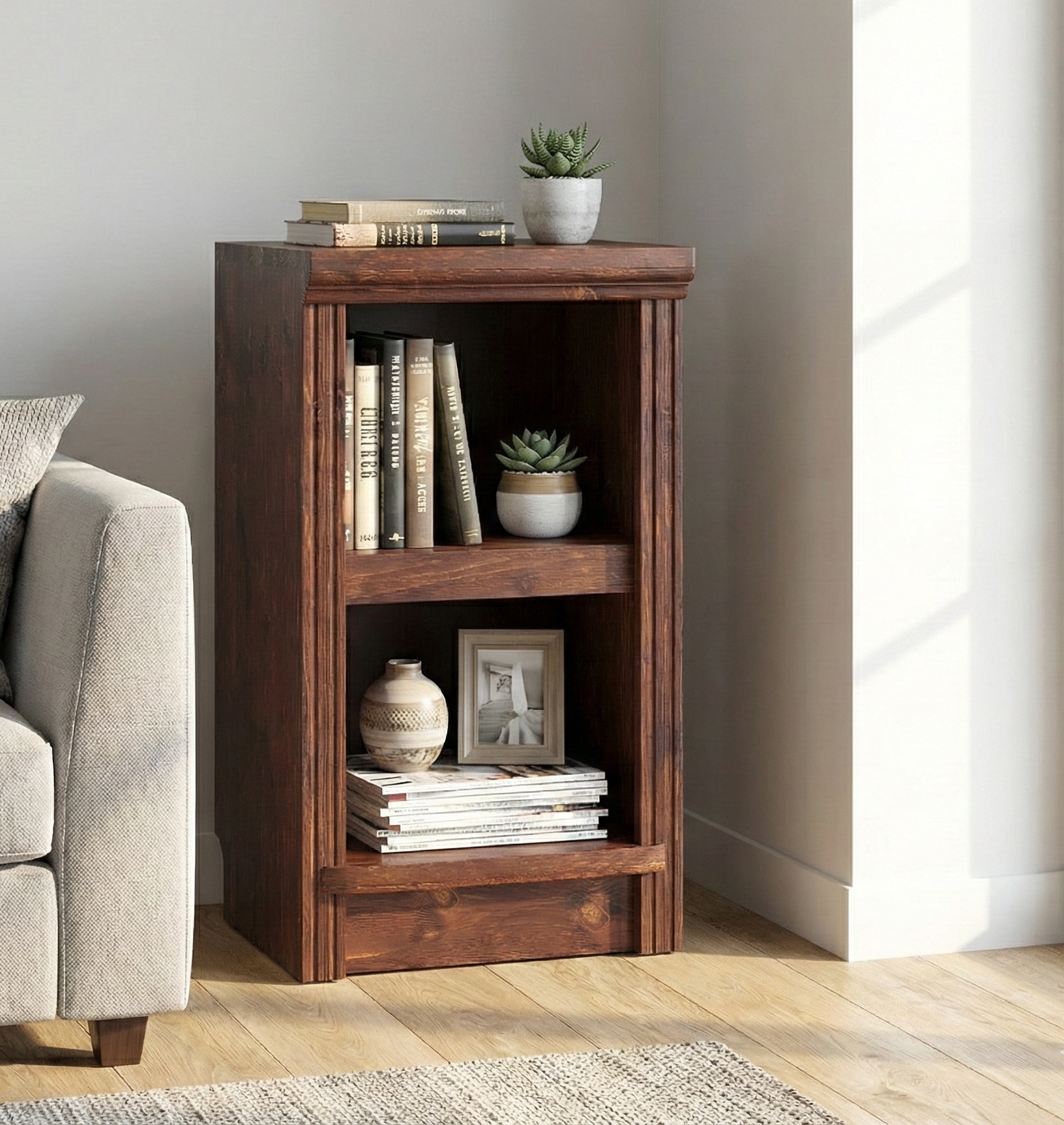 GOODproduct Étagère sur pied »Riga Bücherregal Regal Breite/Tiefe 40/29 cm« en pin massif, certifié FSC®
