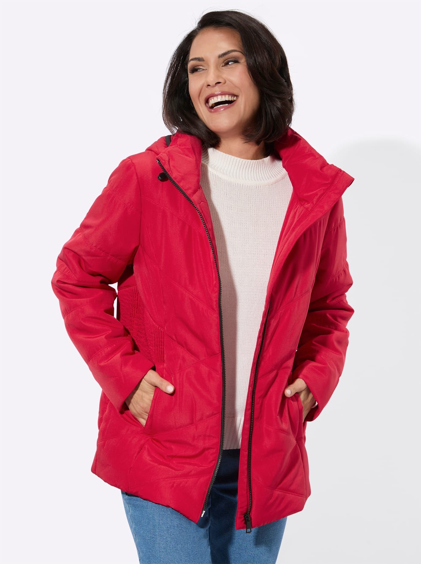 Casual Looks Steppjacke mit Kapuze