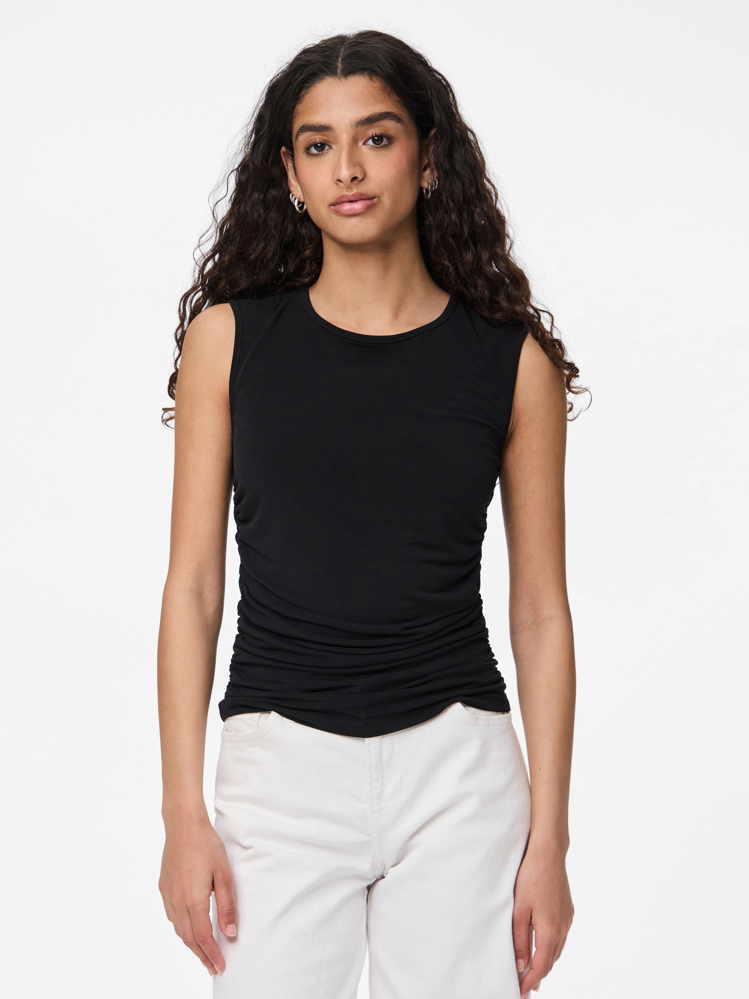 Image of pieces Shirttop "PCMADISON SL RUCHING TOP NOOS BC"