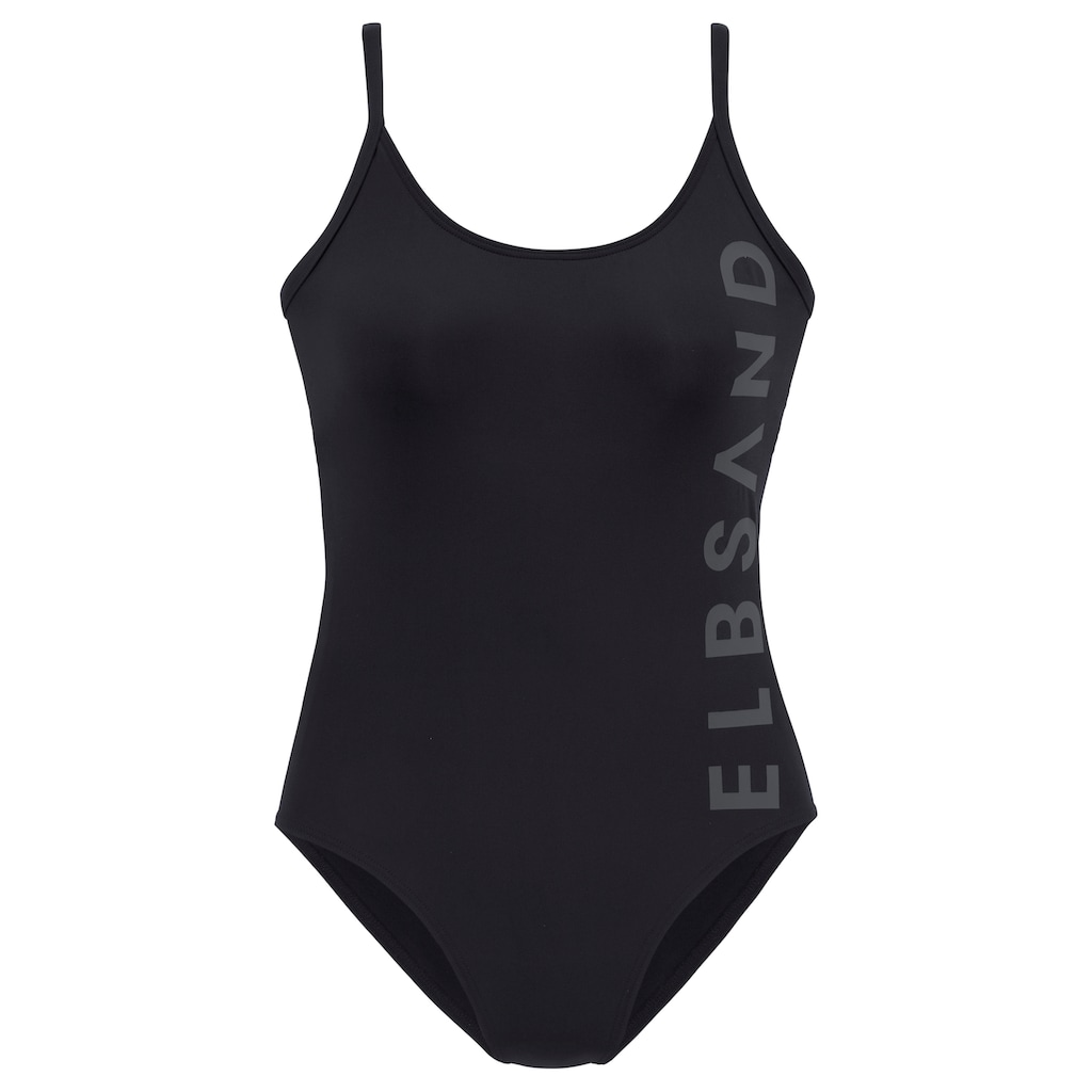 Elbsand Badeanzug, in sportlichem Design mit grossem Schriftzug