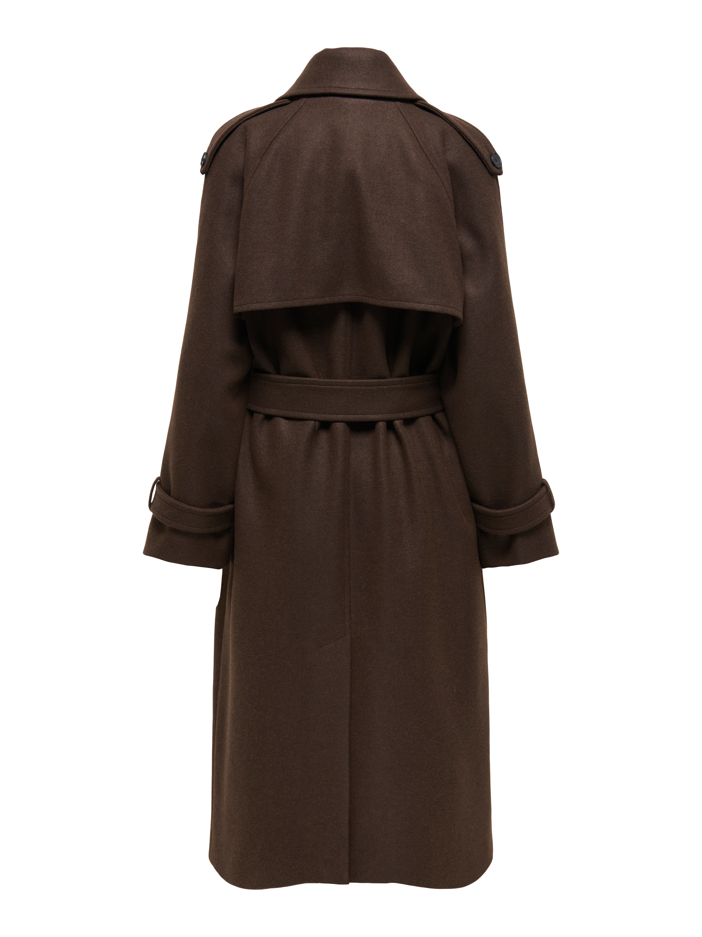ONLY Manteau long »ONLDEAR-TRILLION LONG BELT COAT PNT NOOS« Kunstfaser
