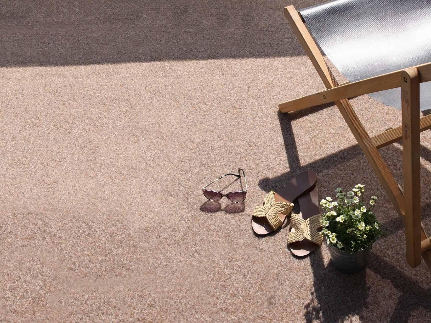 Primaflor-Ideen in Textil Kunstrasen »GREEN, Made in Netherlands«, rechteckig, 7,5 mm Höhe, Rasenteppich, beige, mit Noppen