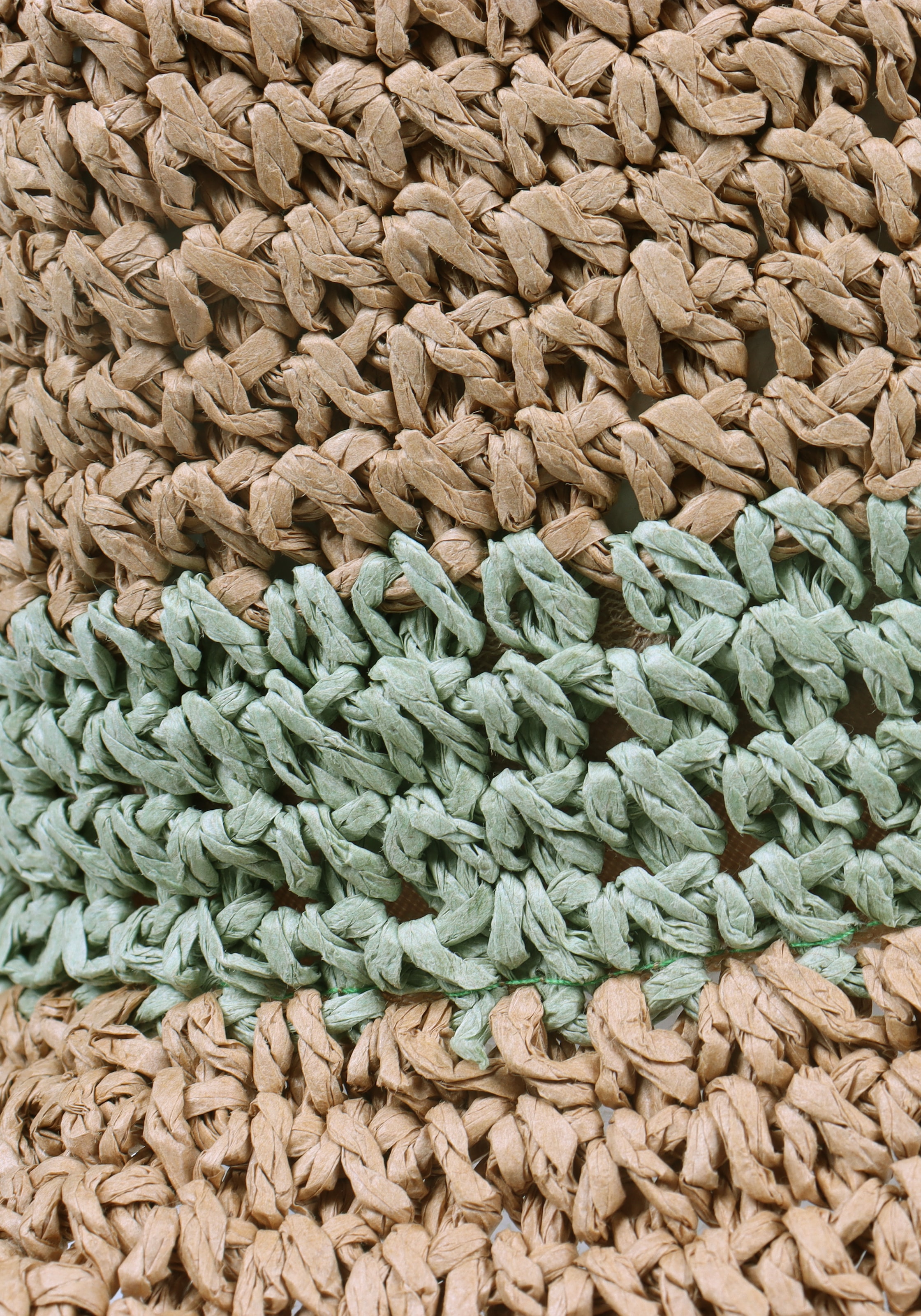 Capelli New York Chapeau de paille mit zweifarbiger Optik