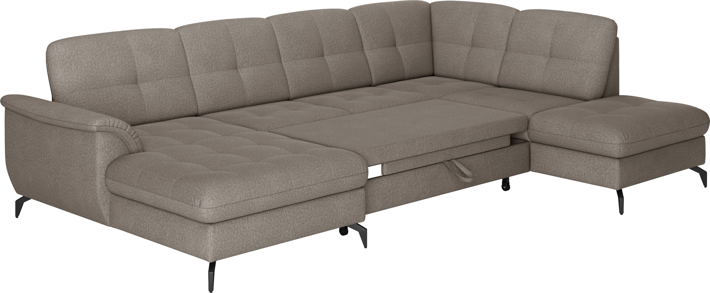 sit&more Wohnlandschaft »Zora U-Form«, wahlweise mit Bettfunktion und Bettkasten