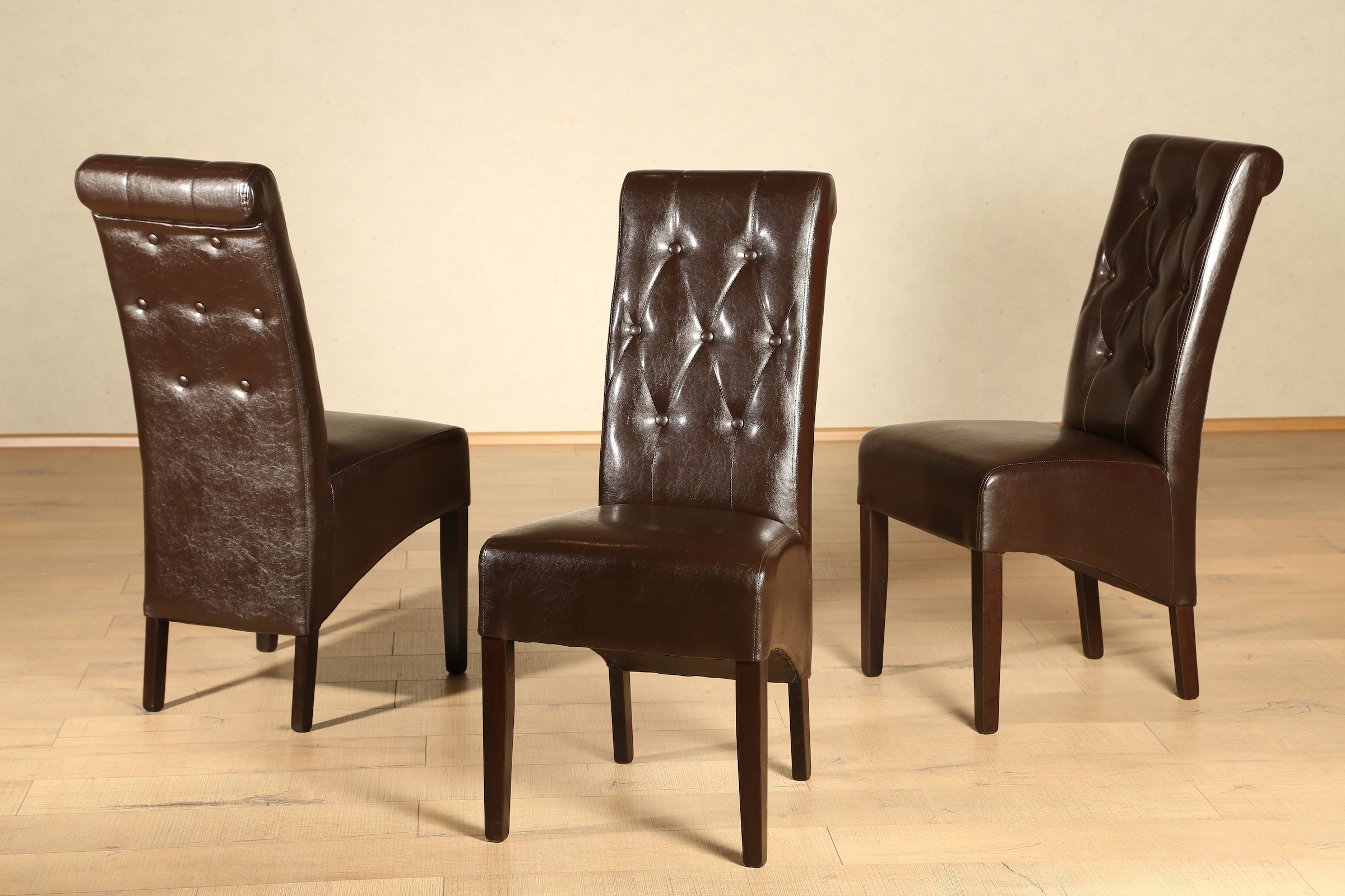Image of Home affaire Stuhl "Chris" (Set) 2 Stk.pflegeleichter Kunstleder Bezug, 2er, 4er oder 6er-Set, Sitzhöhe 51 cm