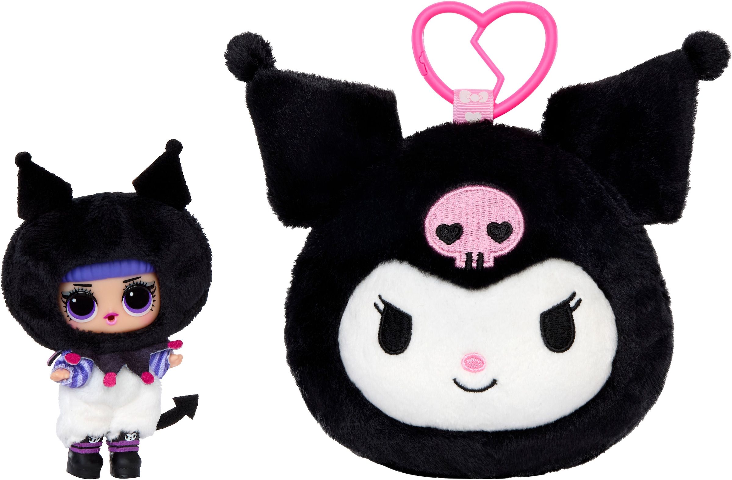 L.O.L. SURPRISE! Plüschanhänger »L.O.L. Surprise Loves Hello Kitty Reversible Plush Surprise Asst« Sortierte Lieferung - Abbildungen dienen als Beispiele!