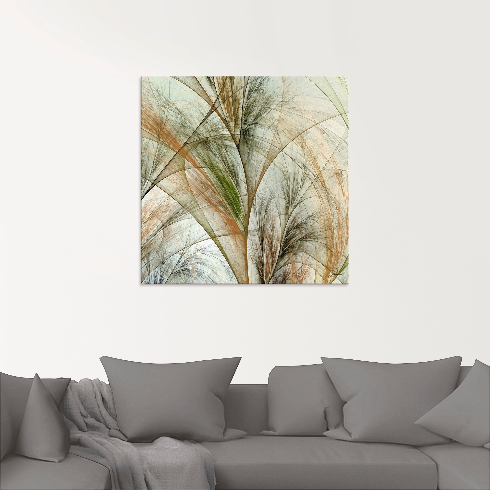 Artland Tableau en verre »Fraktales Gras IV« 1 cuis tlg. in verschiedenen Grössen