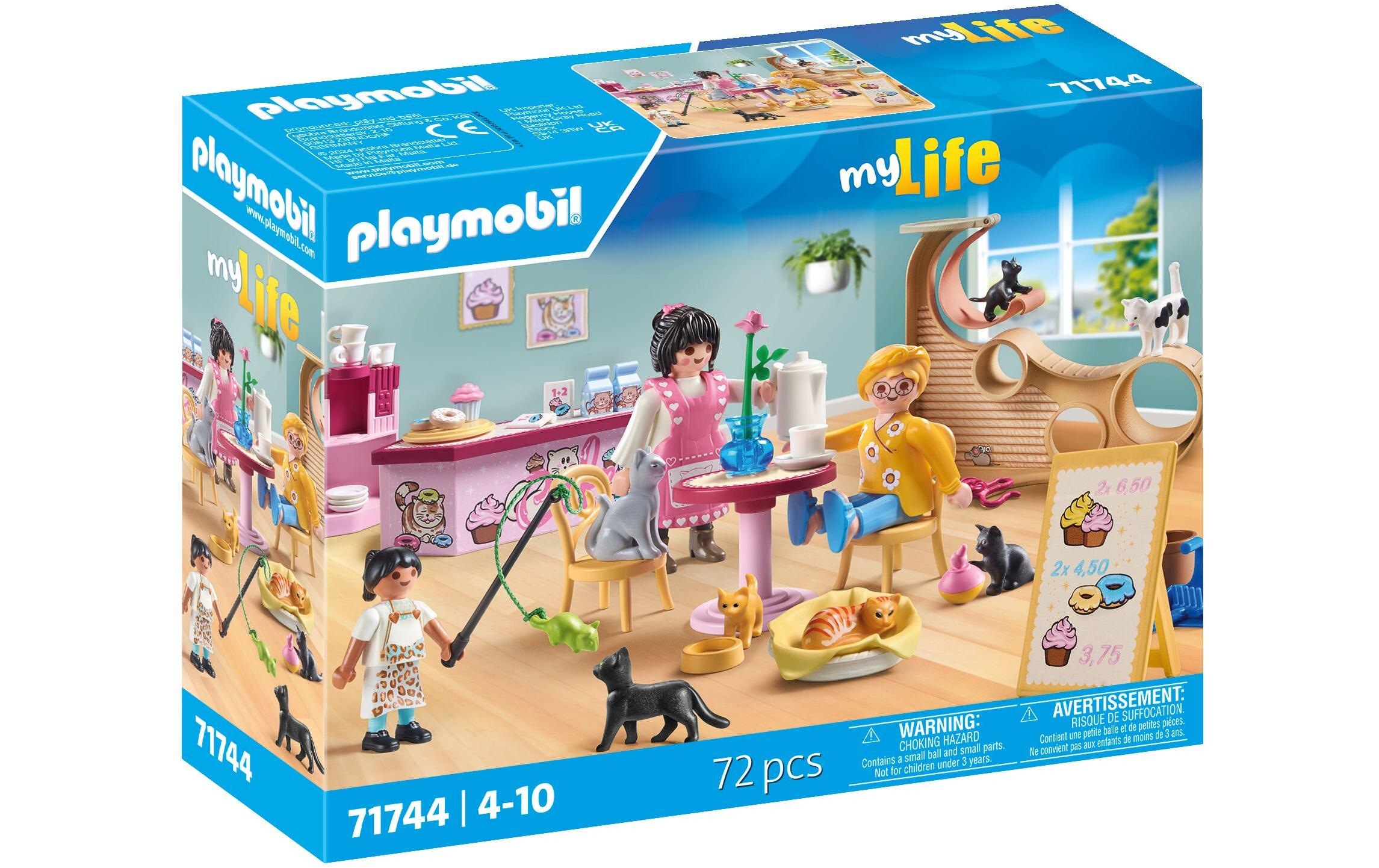 Image of Playmobil Spielbausteine "My Life Katzencafè 71744"
