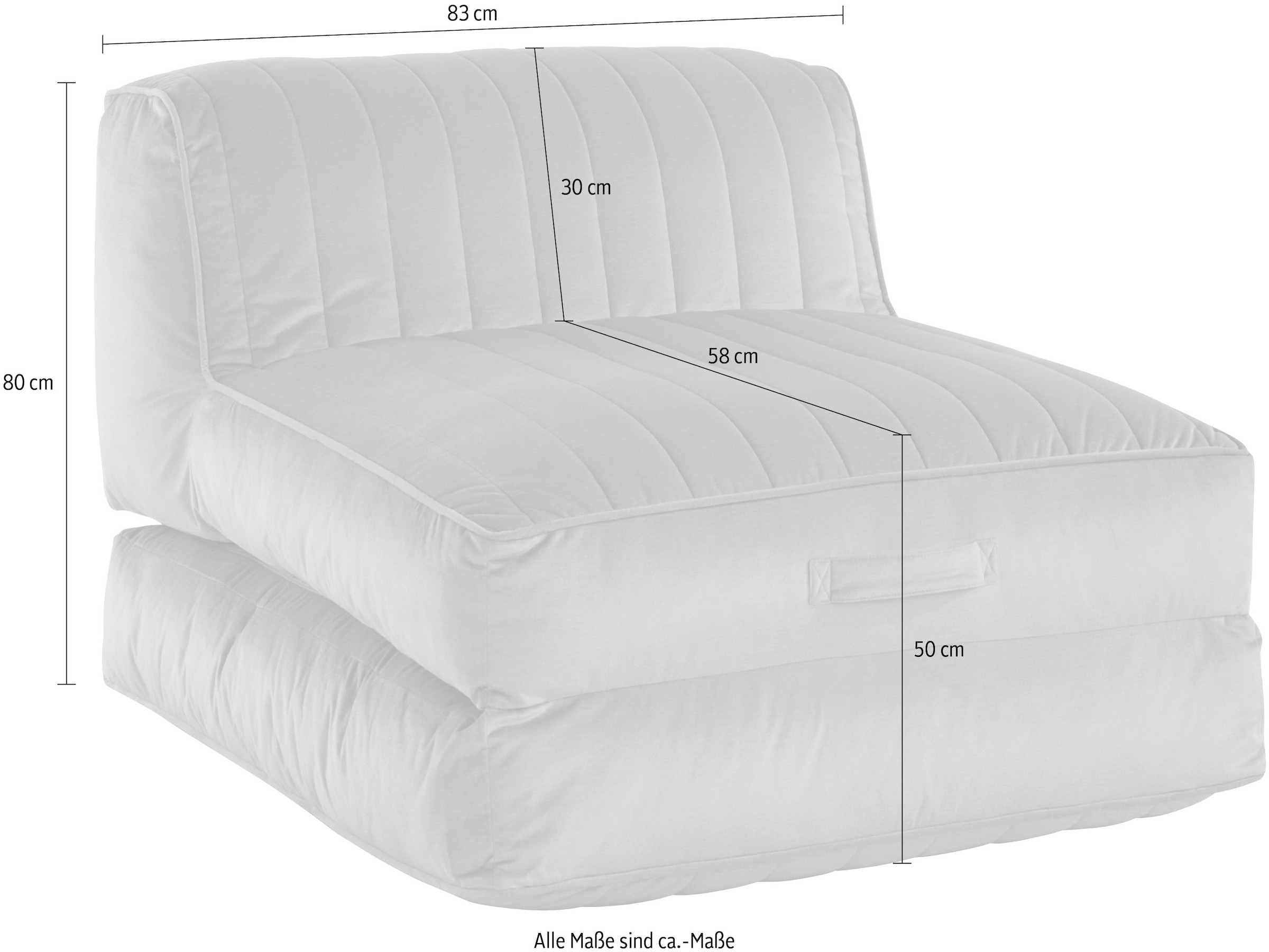 Leonique Relaxsessel »Polly«, Loungesessel mit Schlaffunktion, perfekt als Gästebett, Daybed