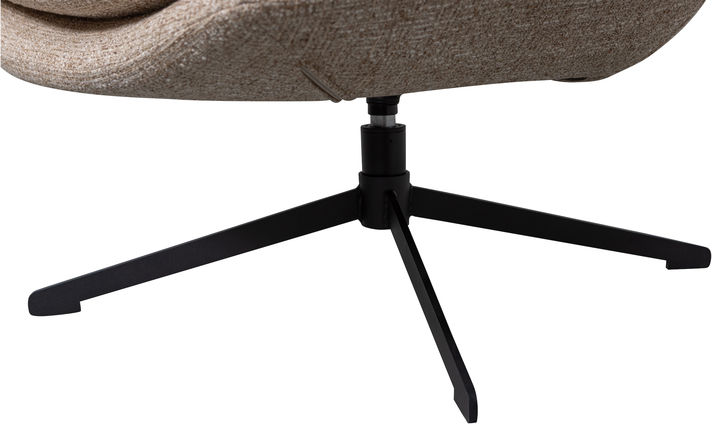 WOOOD Fauteuil pivotant »Milaro mit Fling-Melange-Bezug und Drehmechanismus B75 x T94 x H88 cm« capacité de charge 120 kg, haute résistance à l'usure, hauteur d'assise moyenne