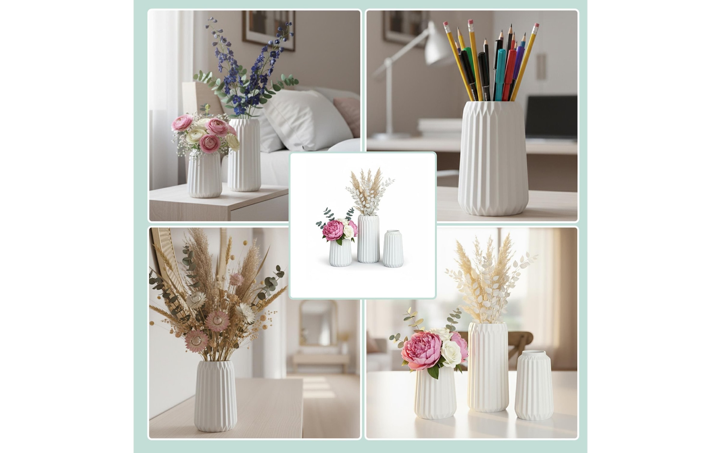 relaxdays Dekovase »3-teilig«