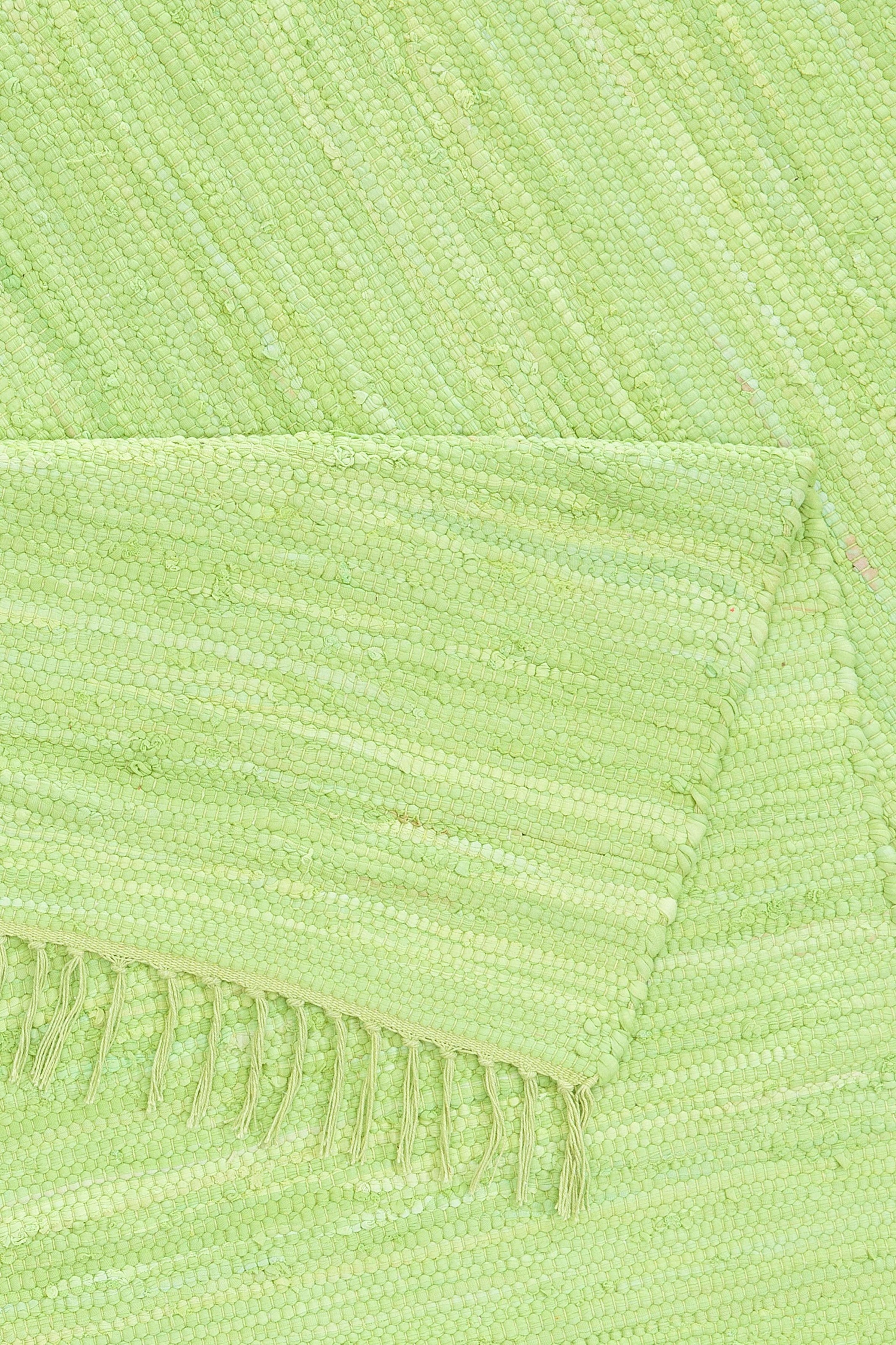 GOODproduct Teppich »Paul« rechteckig 5 mm Höhe Wendeteppich, Uni, handgewebt, mit Fransen, reine Baumwolle, Läufer