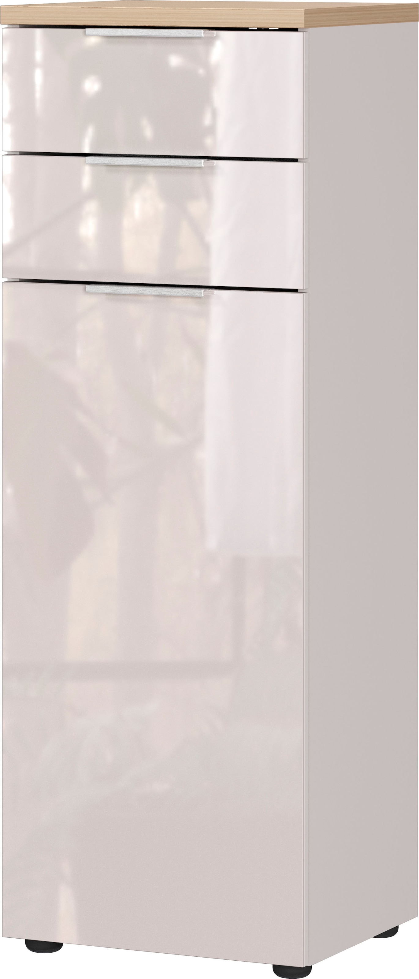 Image of GERMANIA Midischrank "Tavira" 1 Stk. tlg. Midischrank mit Glasfronten und Selbsteinzug der Schubladen