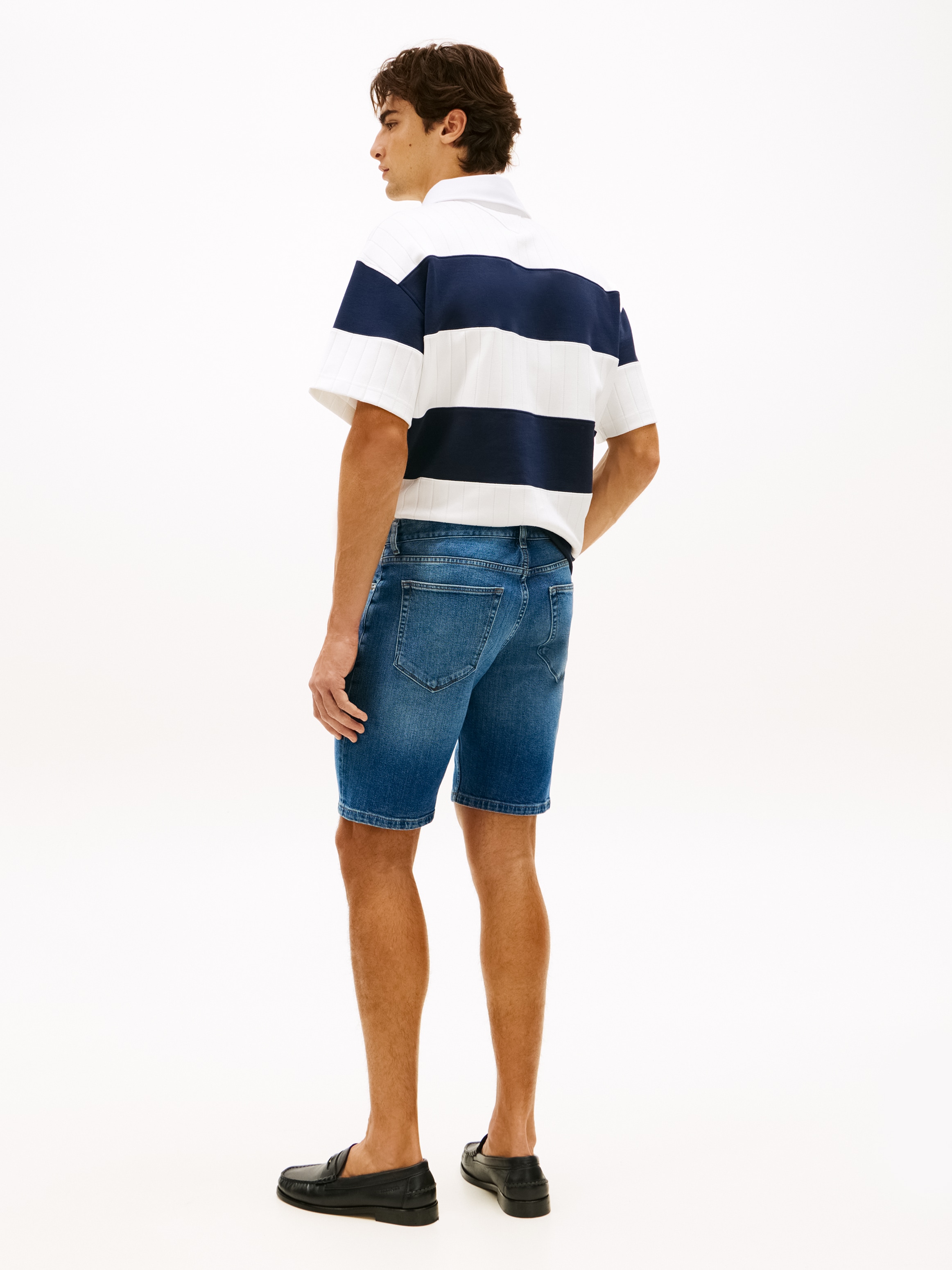 Tommy Hilfiger Short en jean »DENTON« coupe droite avec effet délavé