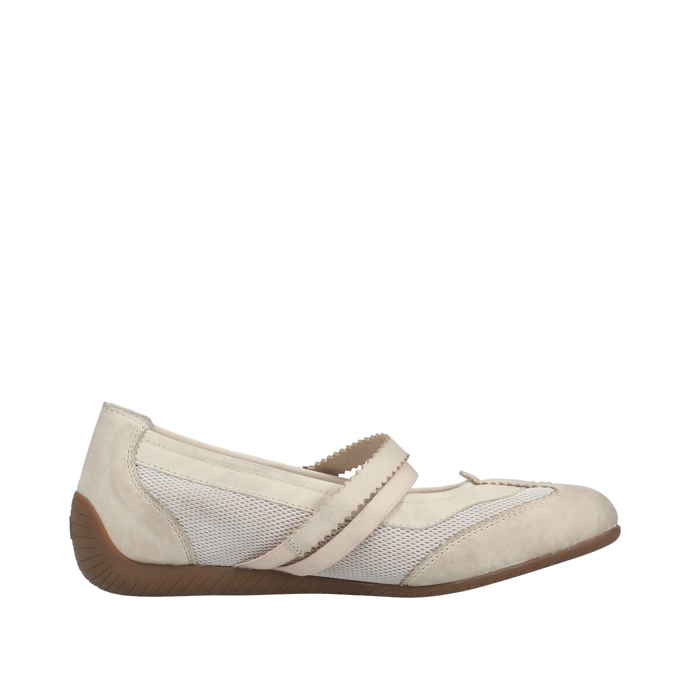 Rieker Riemchenballerina  Schlupfschuh, Flats, Slipper mit Mesheinsatz