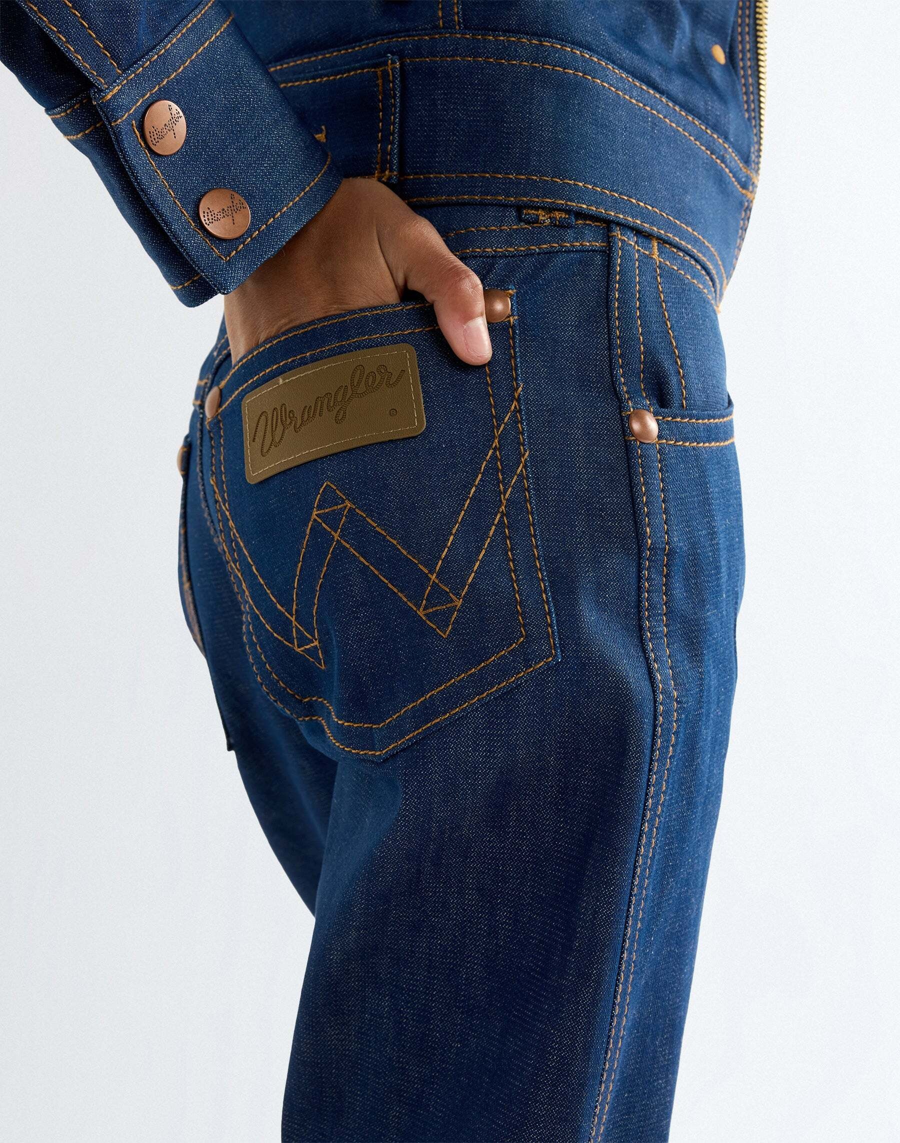 Wrangler Straight-Jeans »WRANGLER Jeans Super Low Rise Cowboy«