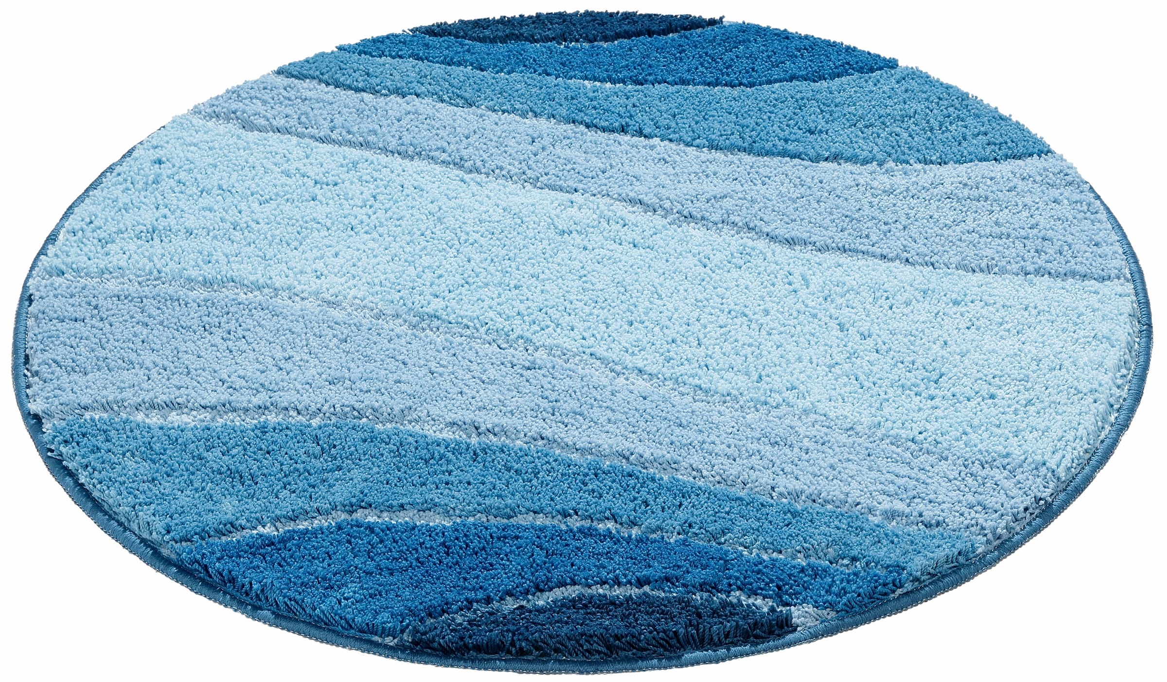 my home Badematte »Josie, Badvorleger, Badezimmer Teppich«, rutschhemmend beschichtet, fussbodenheizungsgeeignet-schnell trocknend-strapazierfähig, Badteppich, Badematten, rechteckig, rund & als 3-tlg. Set erhältlich